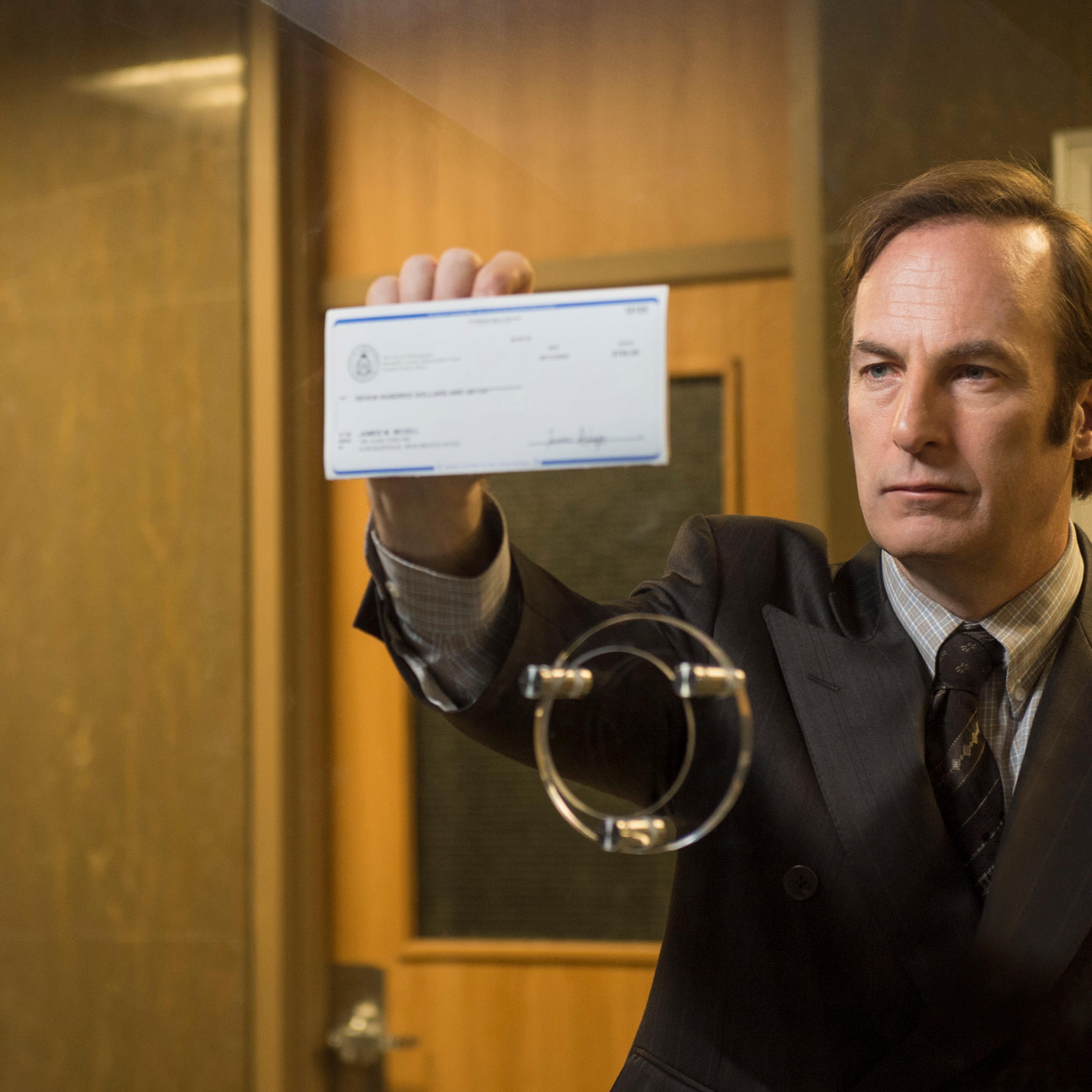 Bob Odenkirk as Saul Goodman - Better Call Saul _ Season 1, Episode 1 - Photo Credit: Ursula Coyote/AMC