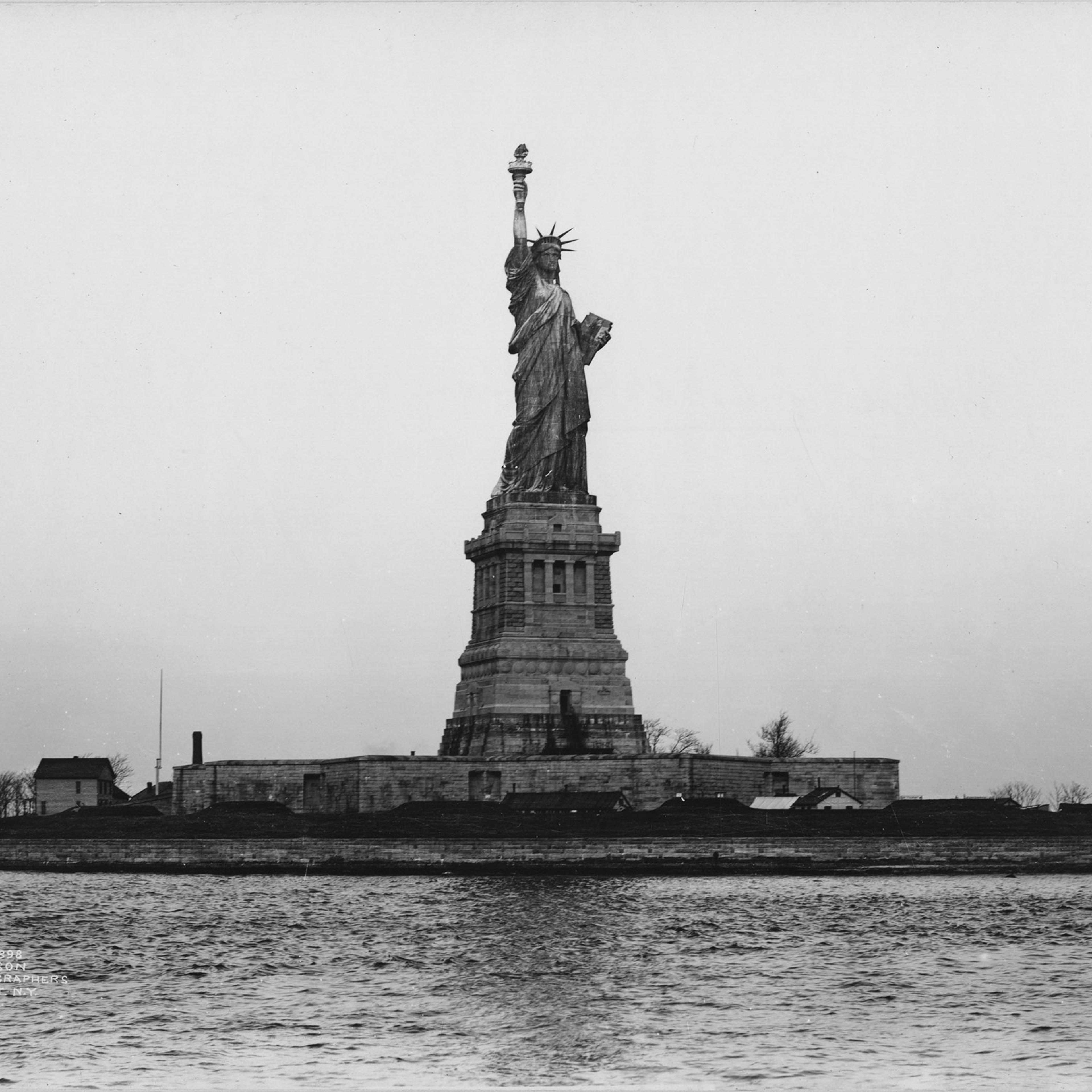 The Statue Of Liberty & Liberty Island 1898