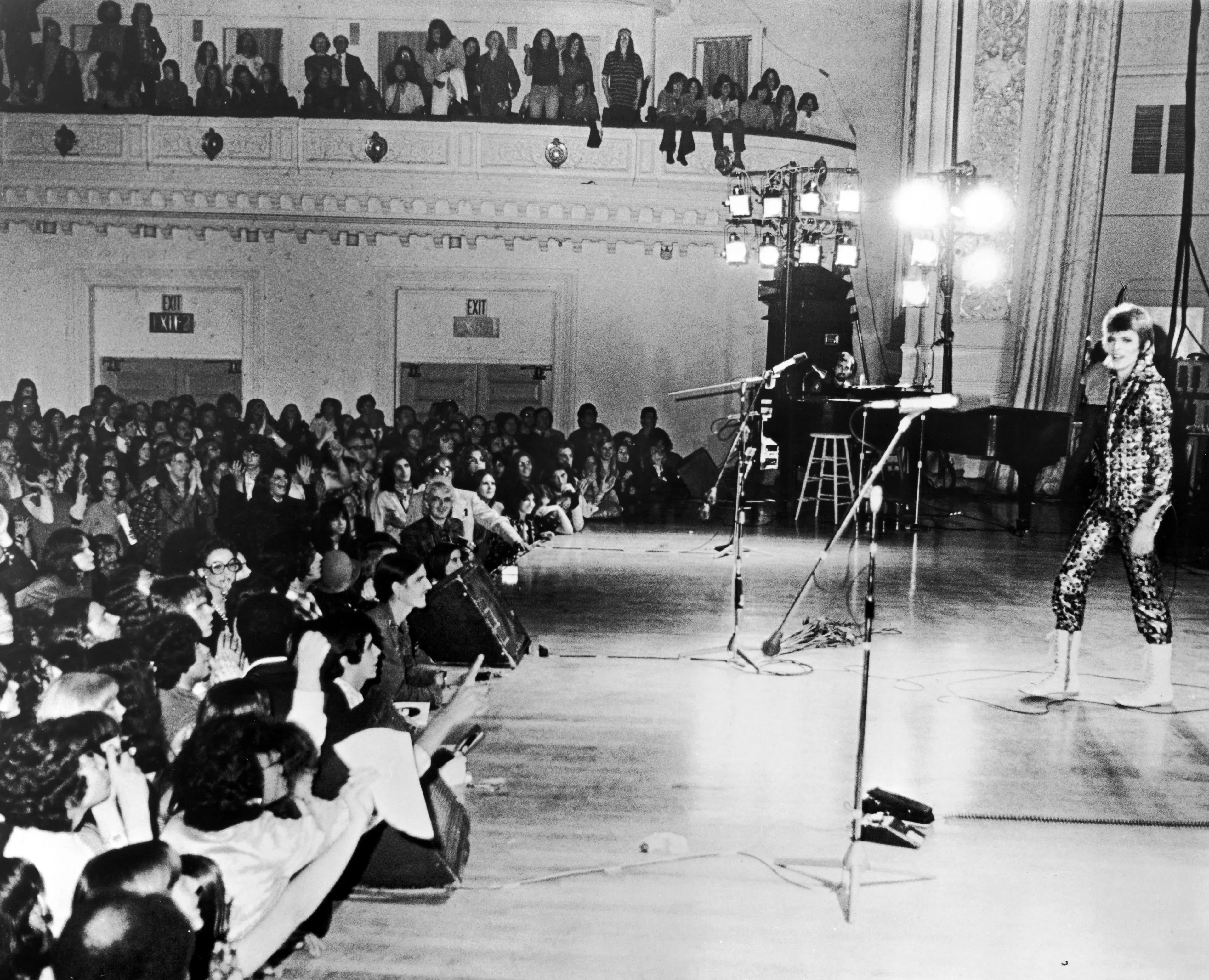 David Bowie performs c. 1973.