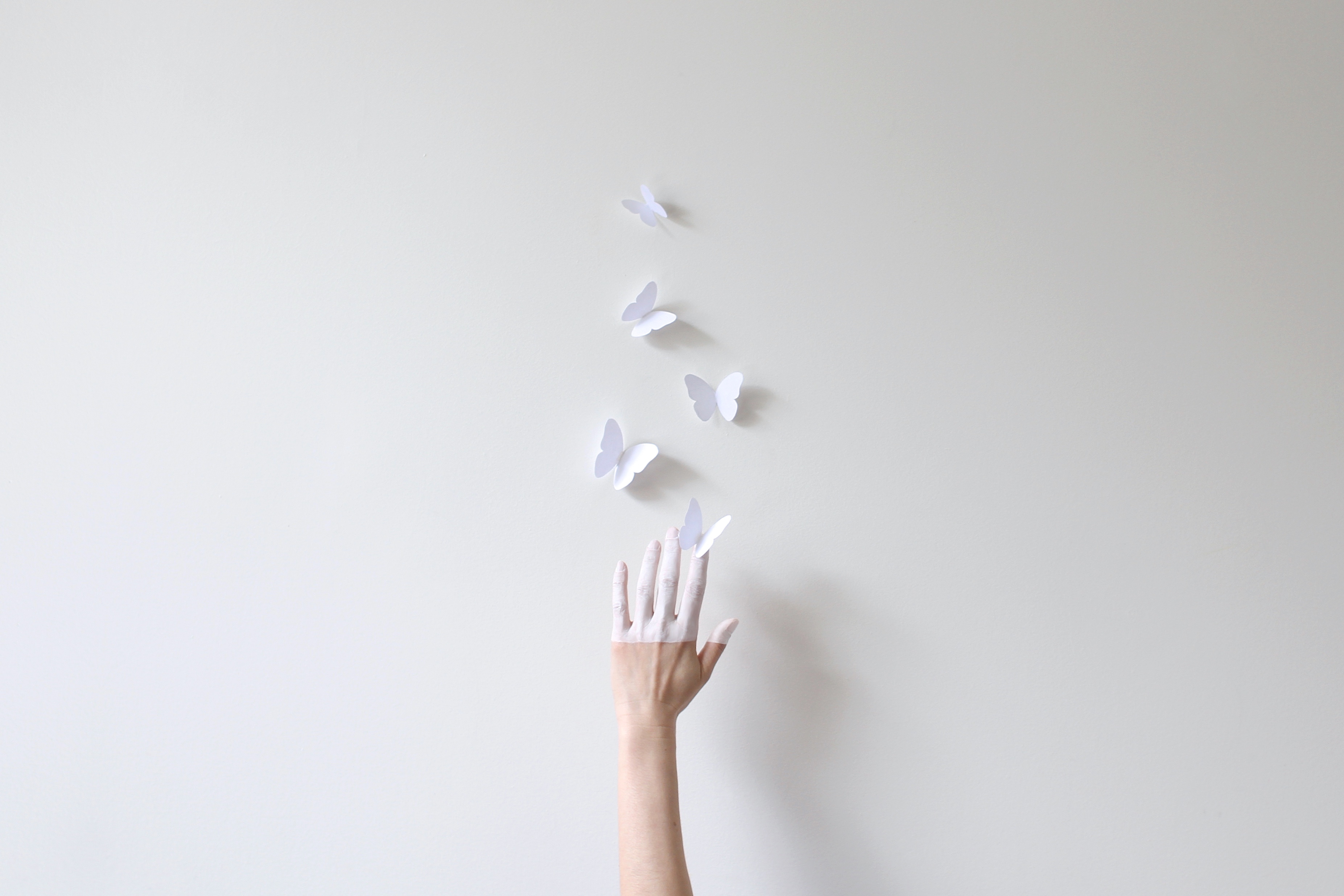 hands-paper-white-butterflies