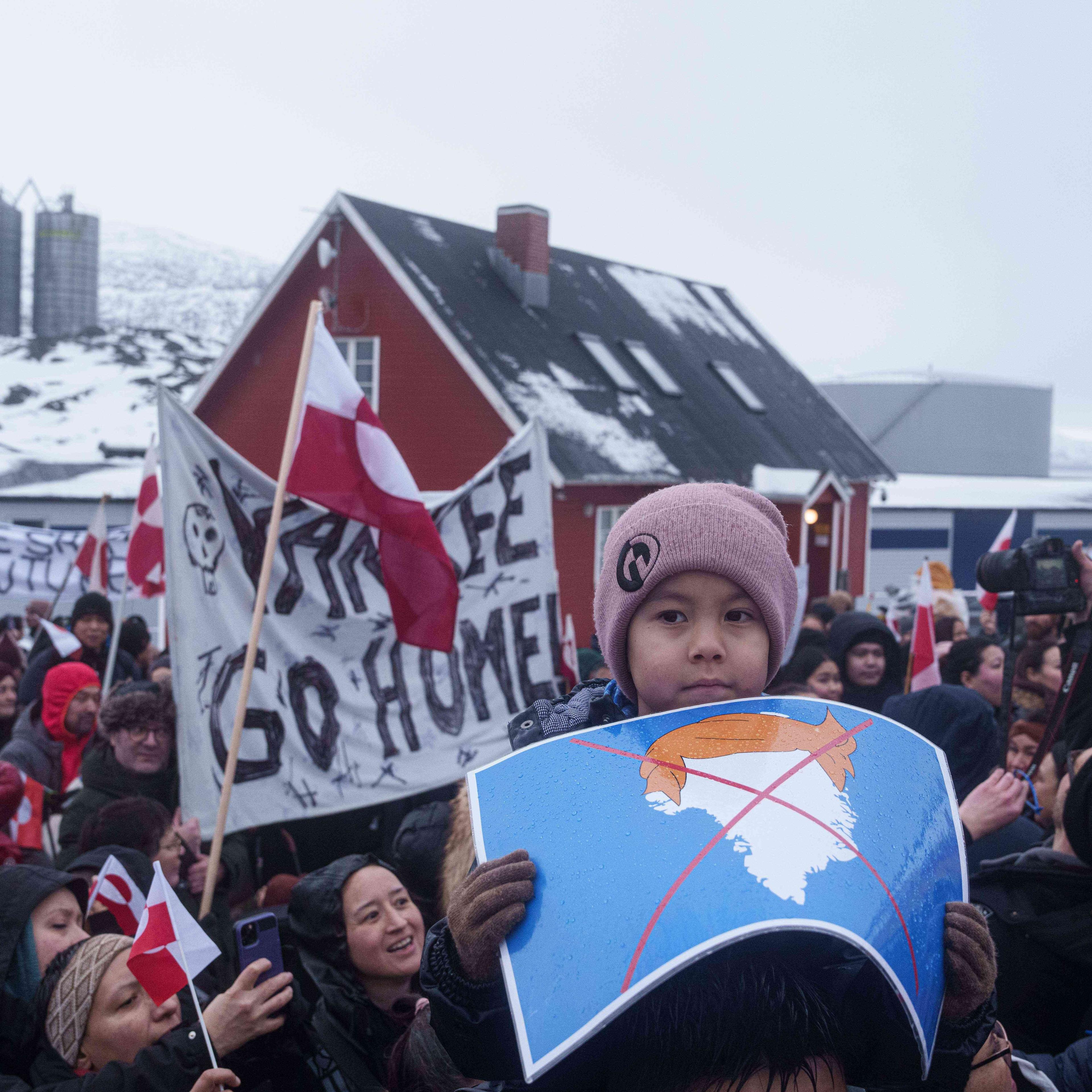 Greenland US Protest