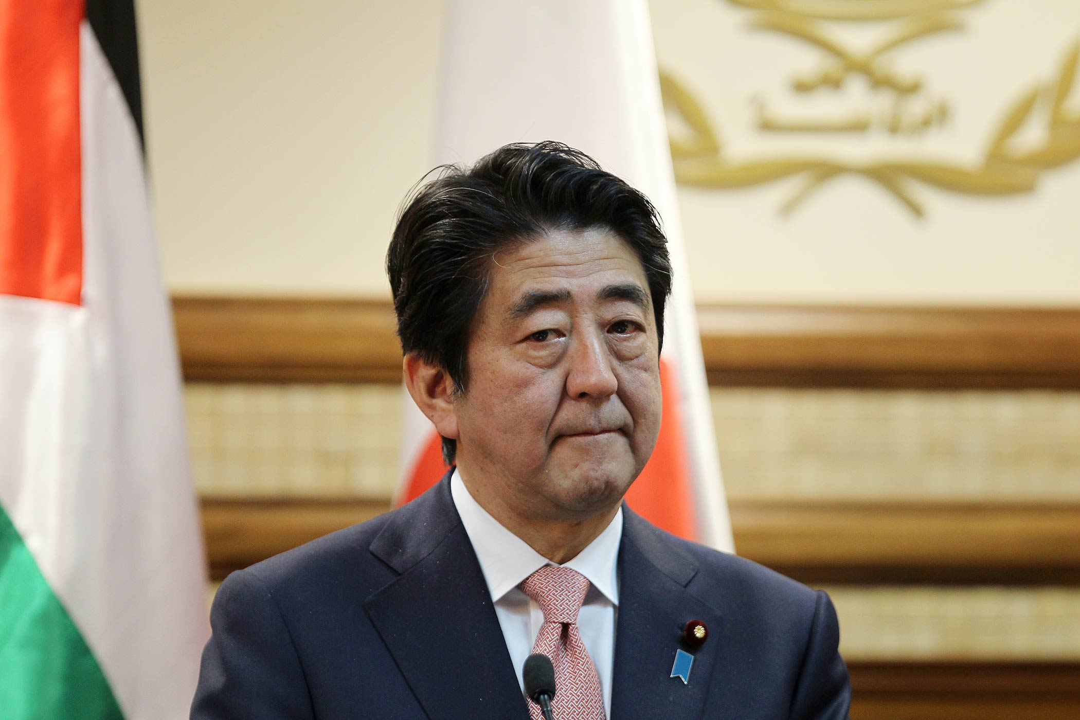 PALESTINIAN-ISRAEL-JAPAN-DIPLOMACY-ABE