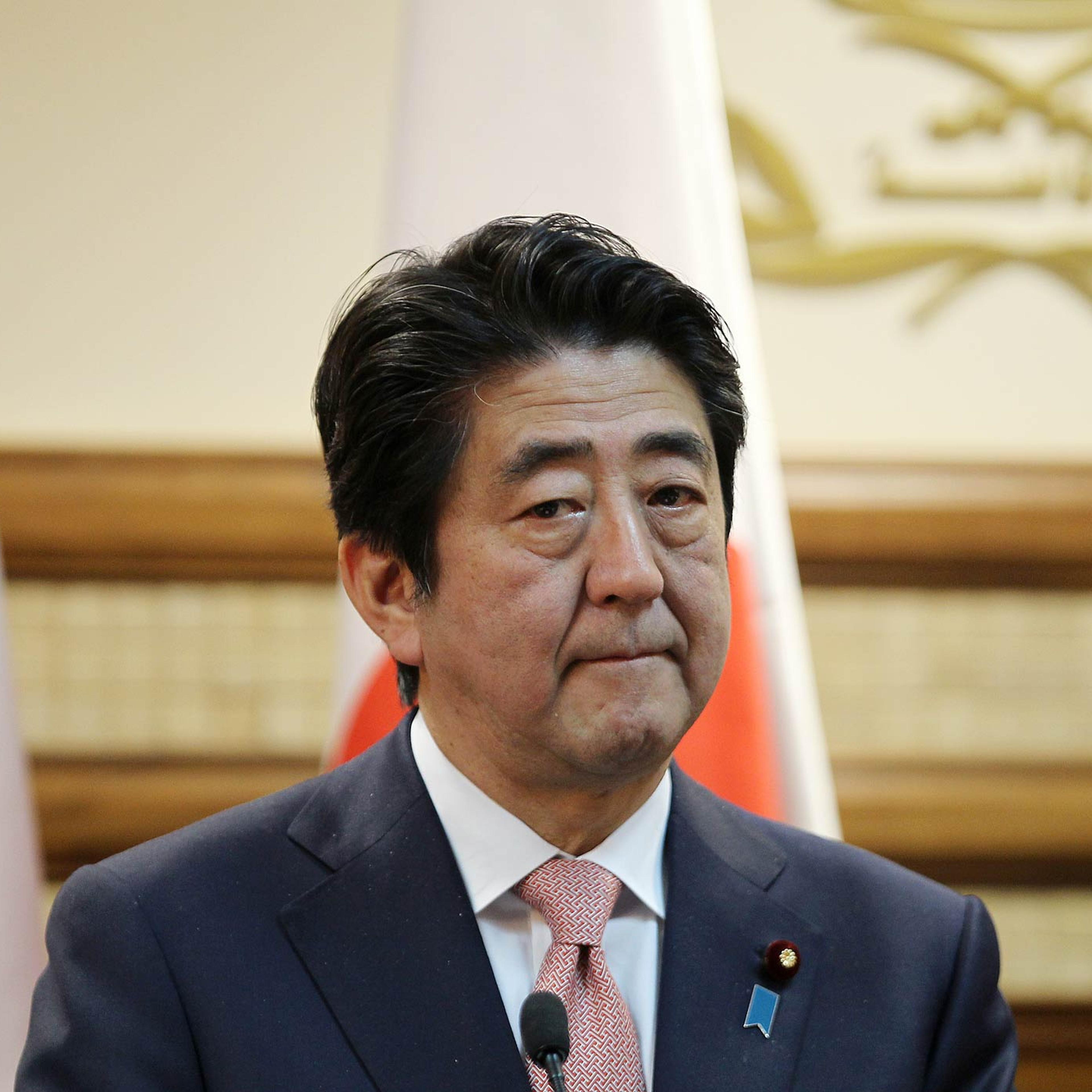 PALESTINIAN-ISRAEL-JAPAN-DIPLOMACY-ABE