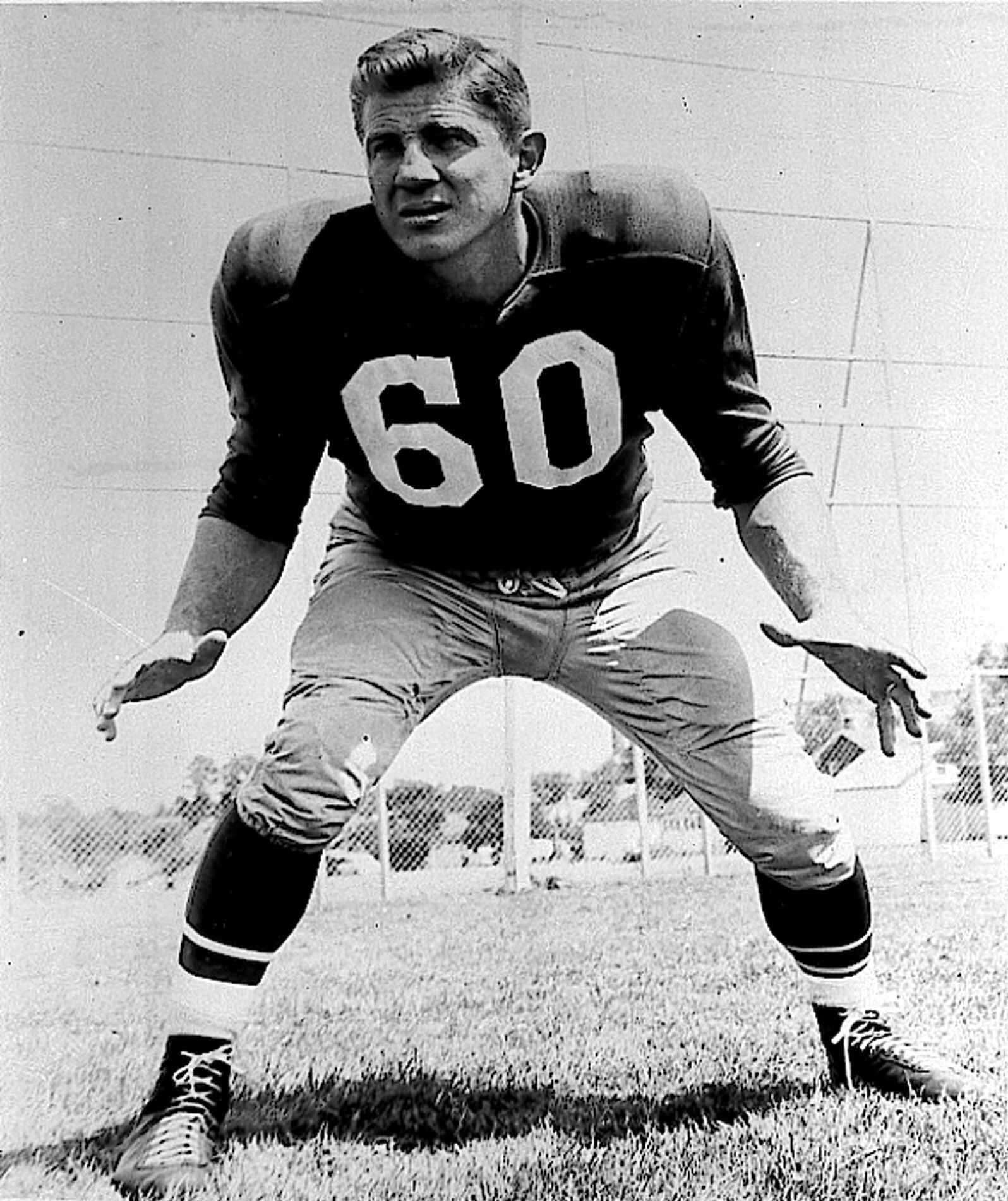 Chuck Bednarik, of the Philadelphia Eagles.