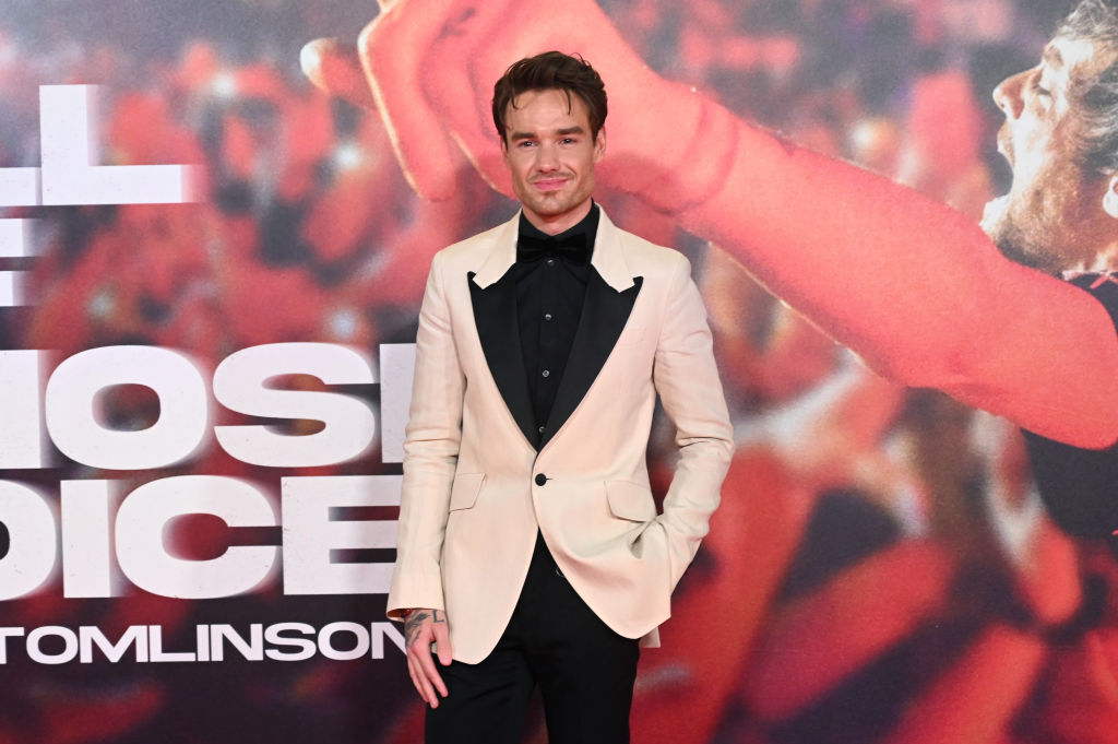 Liam Payne arrives at the "All Of Those Voices" U.K. Premiere at Cineworld Leicester Square in London, U.K. on March 16, 2023.