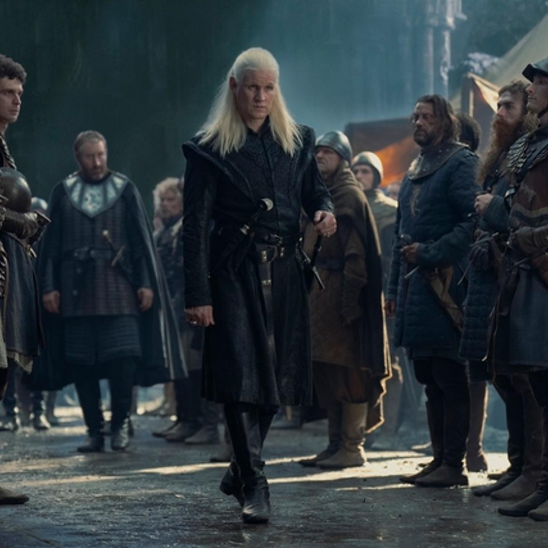 Matt Smith, center, in the <i>House of the Dragon</i> Season 2 finale
