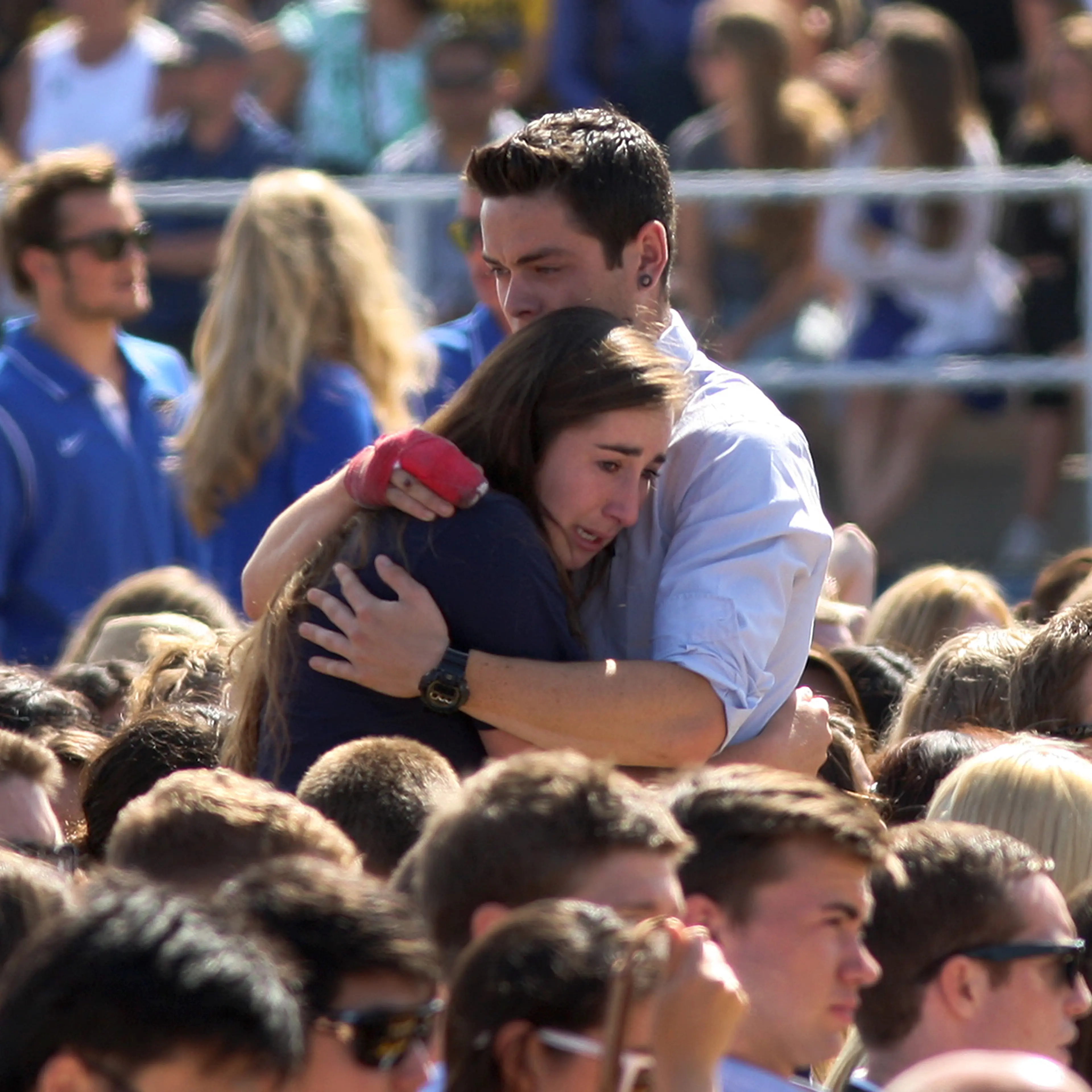 UCSB Holds Memorial Service For Shooting Victims At Harder Stadium