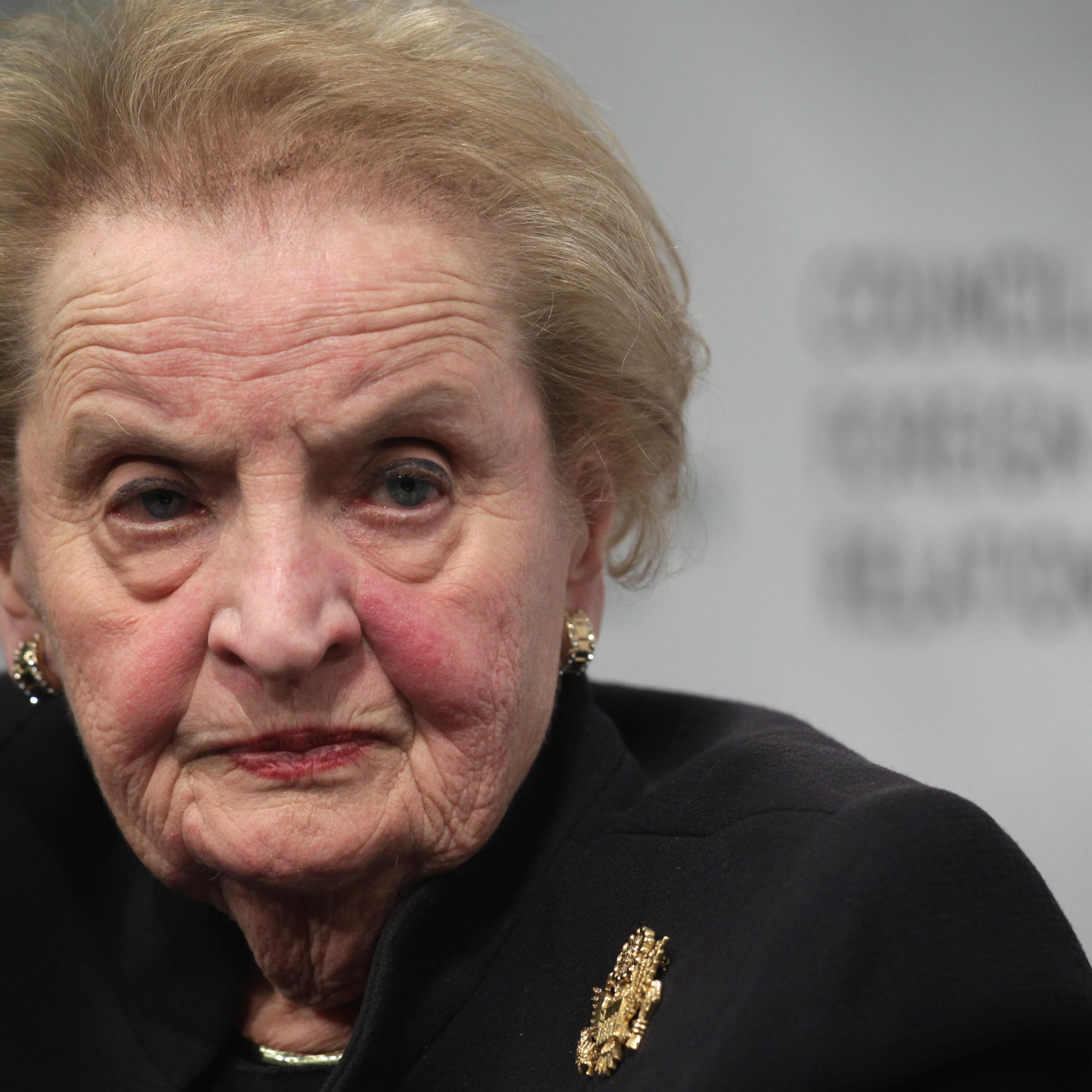 Former U.S. Secretary of State Madeleine Albright participates in a discussion at the Council on Foreign Relations in Washington, D.C., on January 29, 2015.