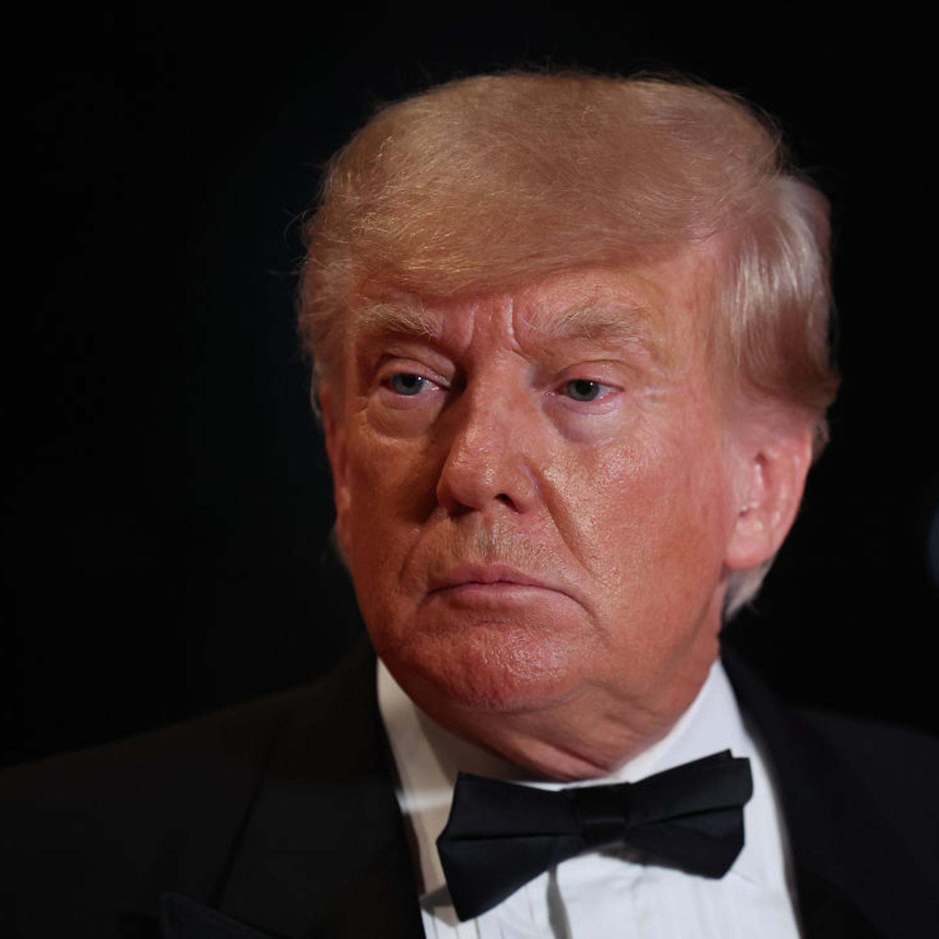 Donald Trump Addresses The Press On New Years Eve At Mar-A-Lago Mansion