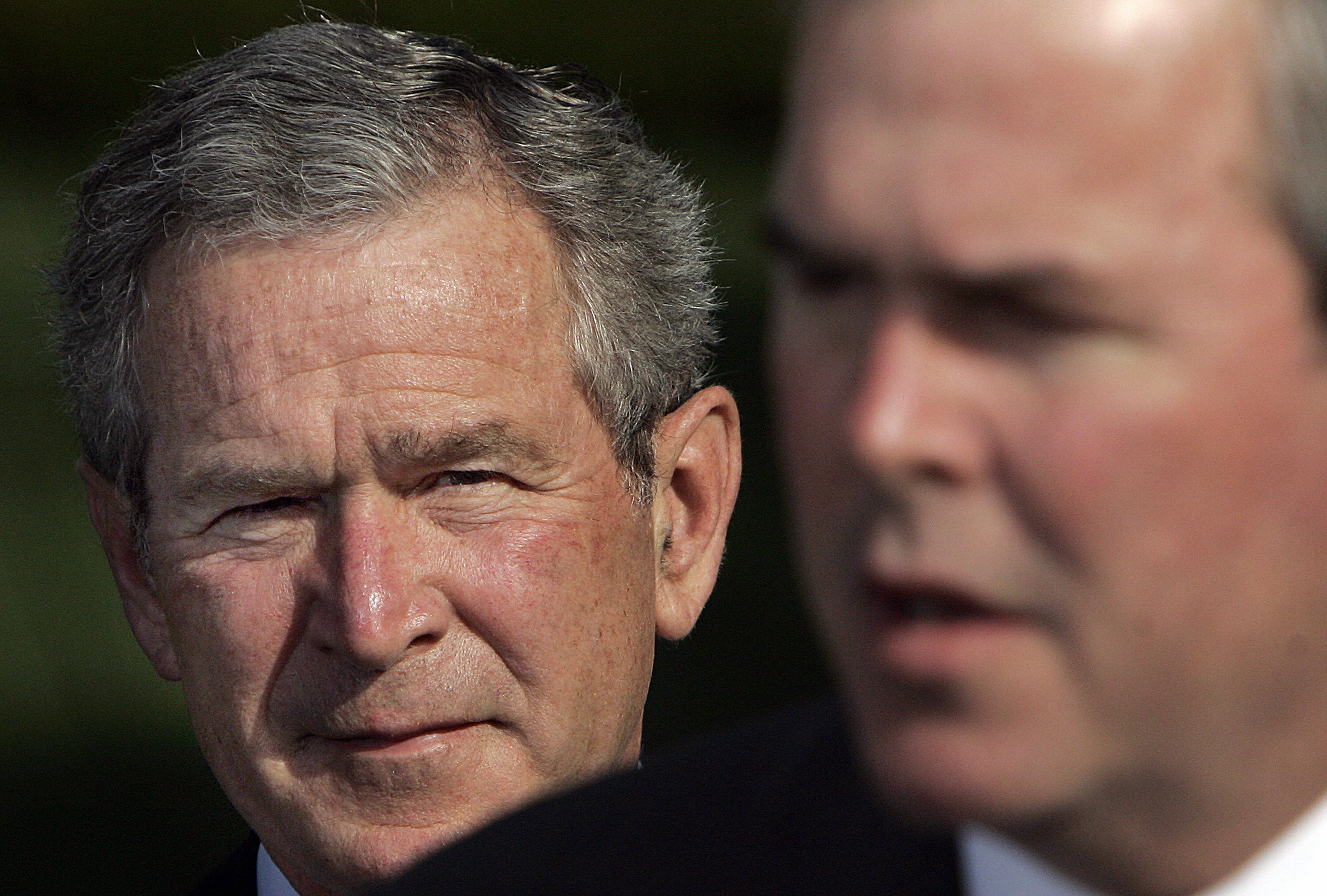 Psst, look behind you: George and Jeb in 2006