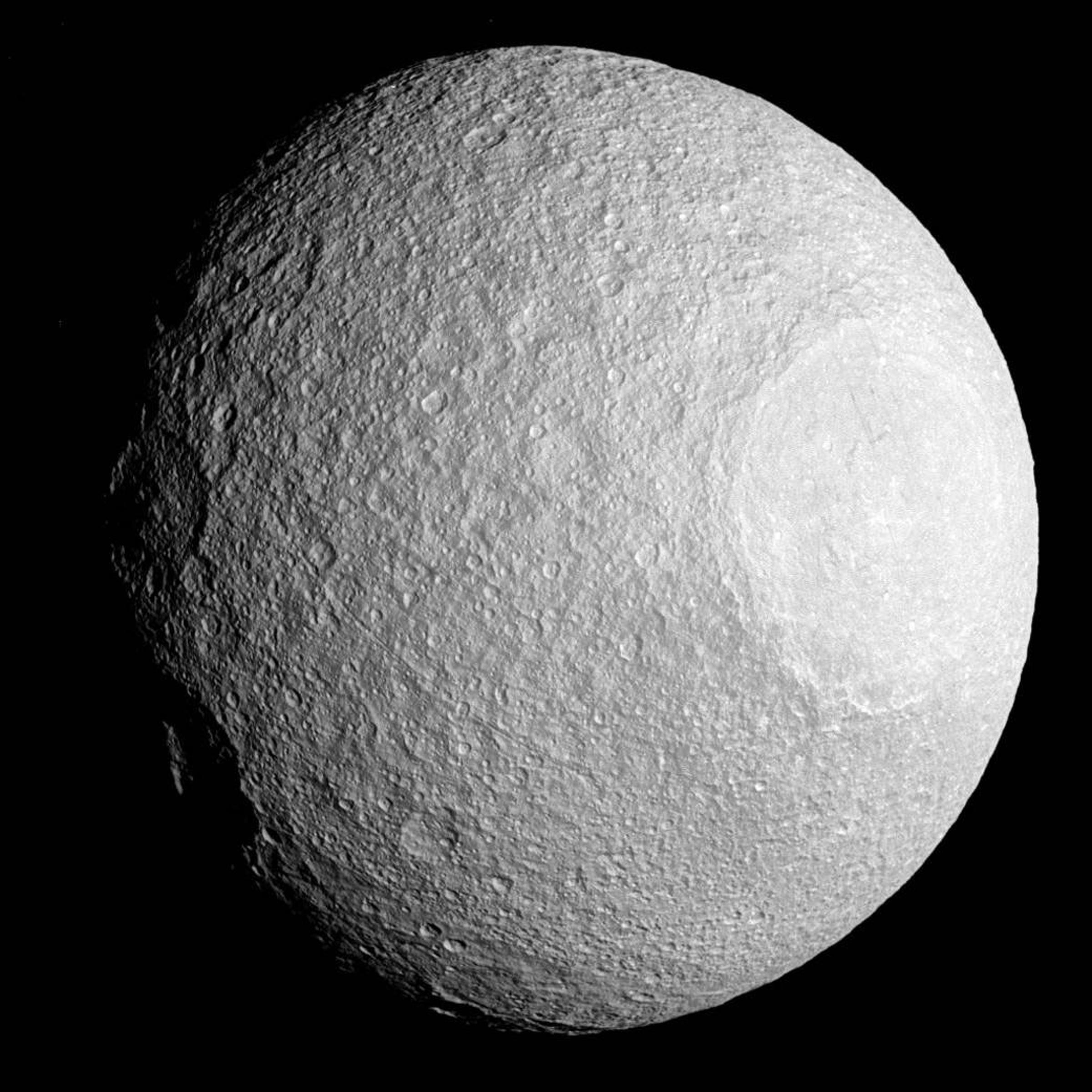 Saturn Moon Tethys Cassini