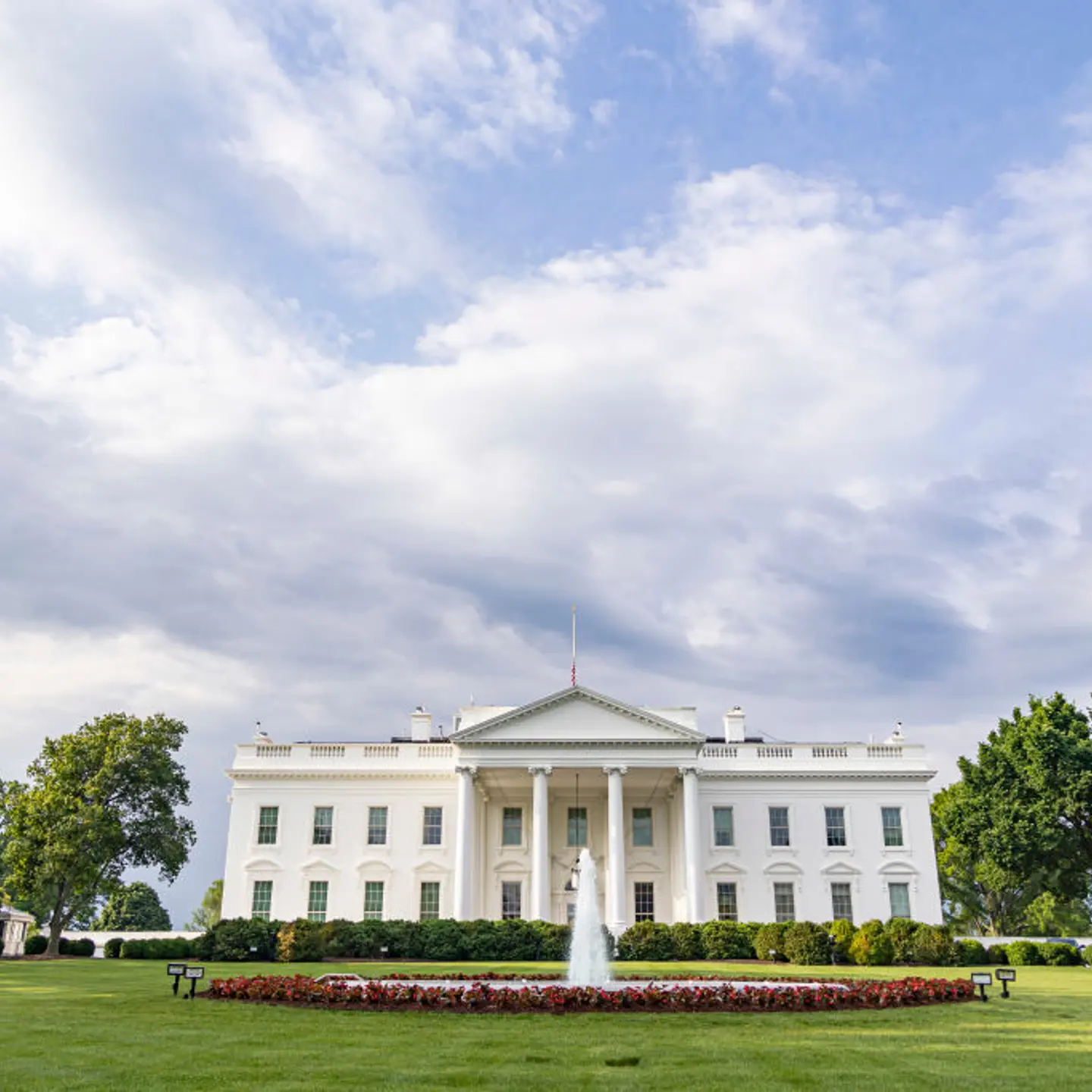 The Northern Side Of The White House In Washington DC
