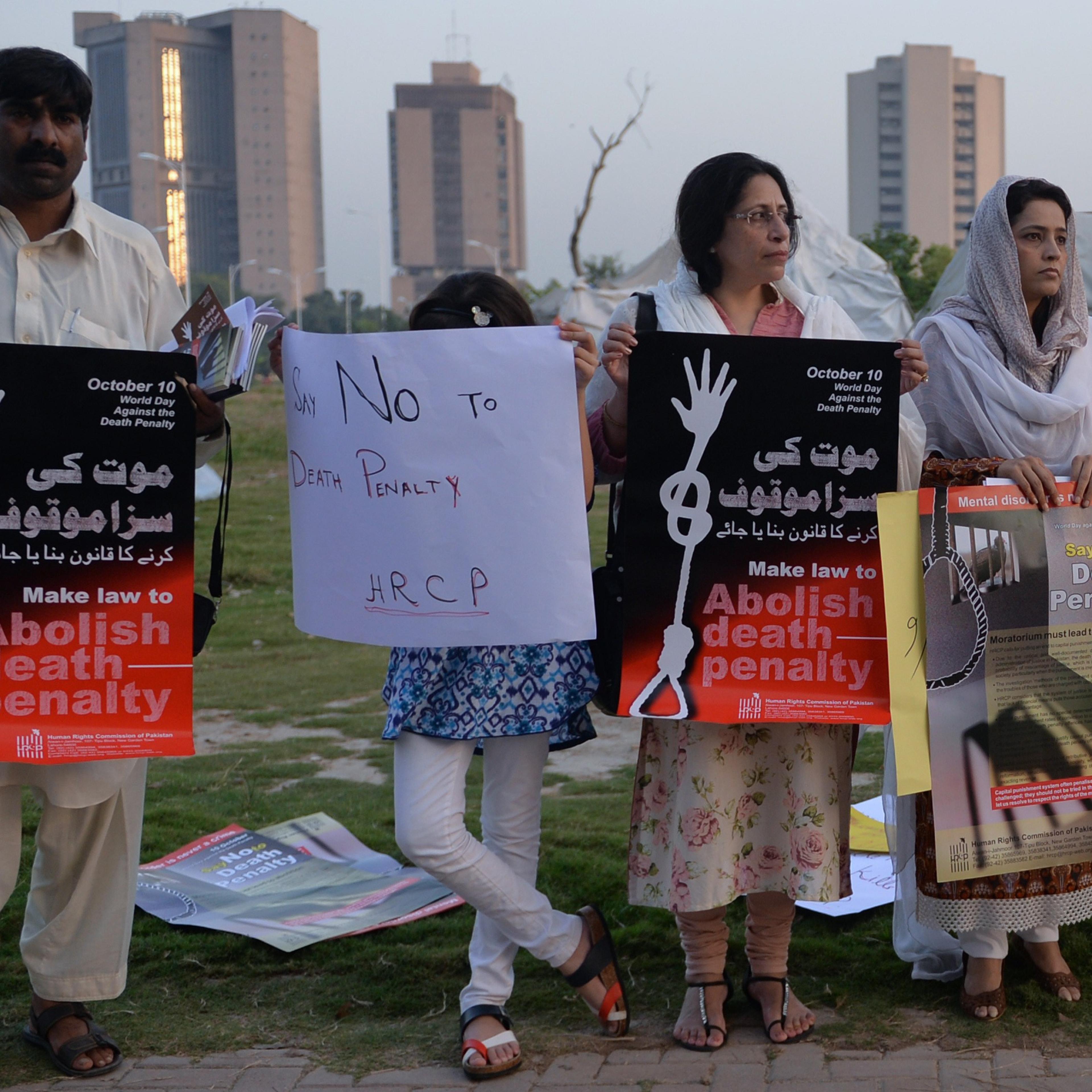 PAKISTAN-CRIME-EXECUTION-PROTEST
