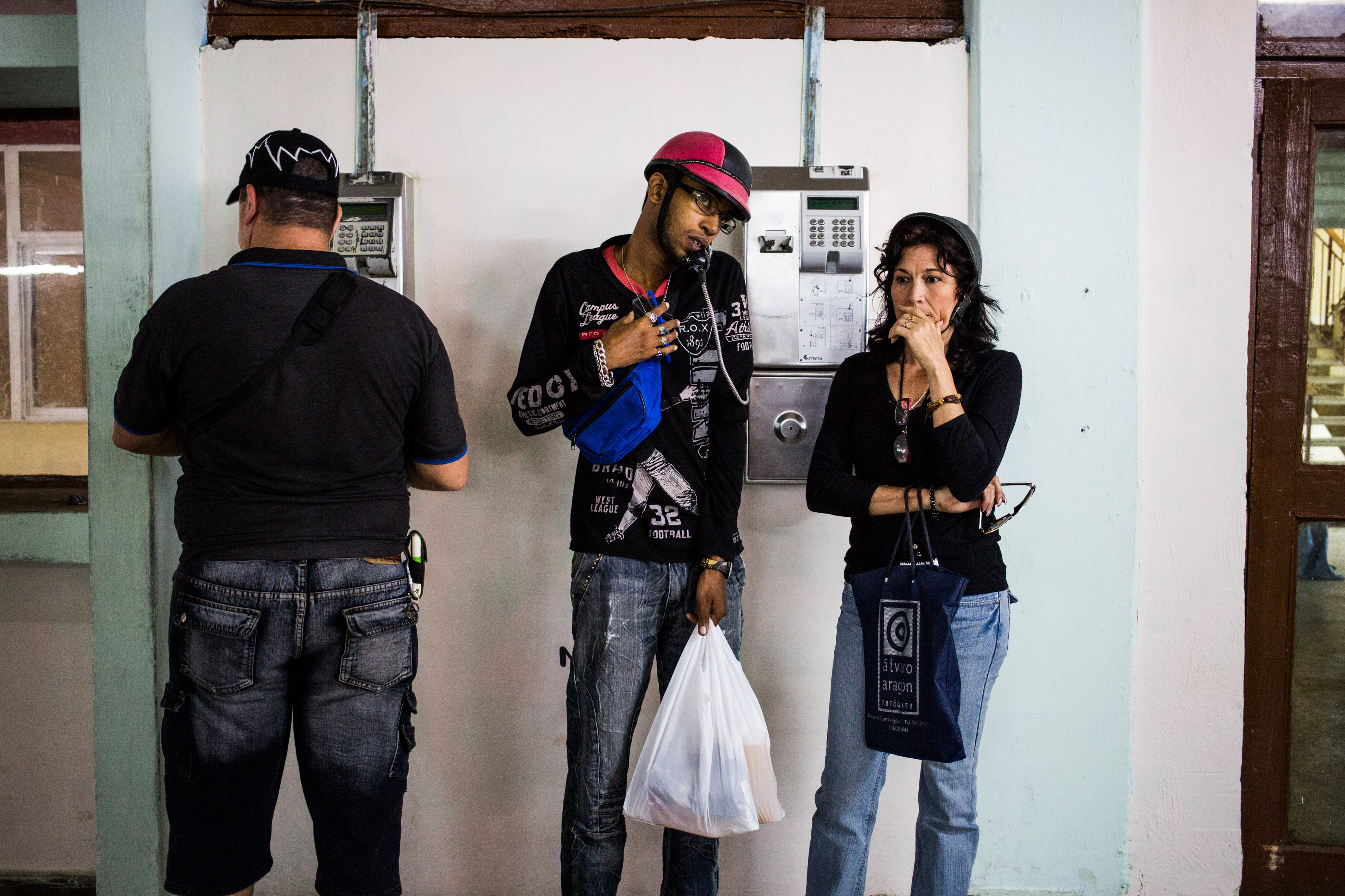 ALAMAR, CUBA - DECEMBER 19 - Alberto Garcia Rivera (center) tal