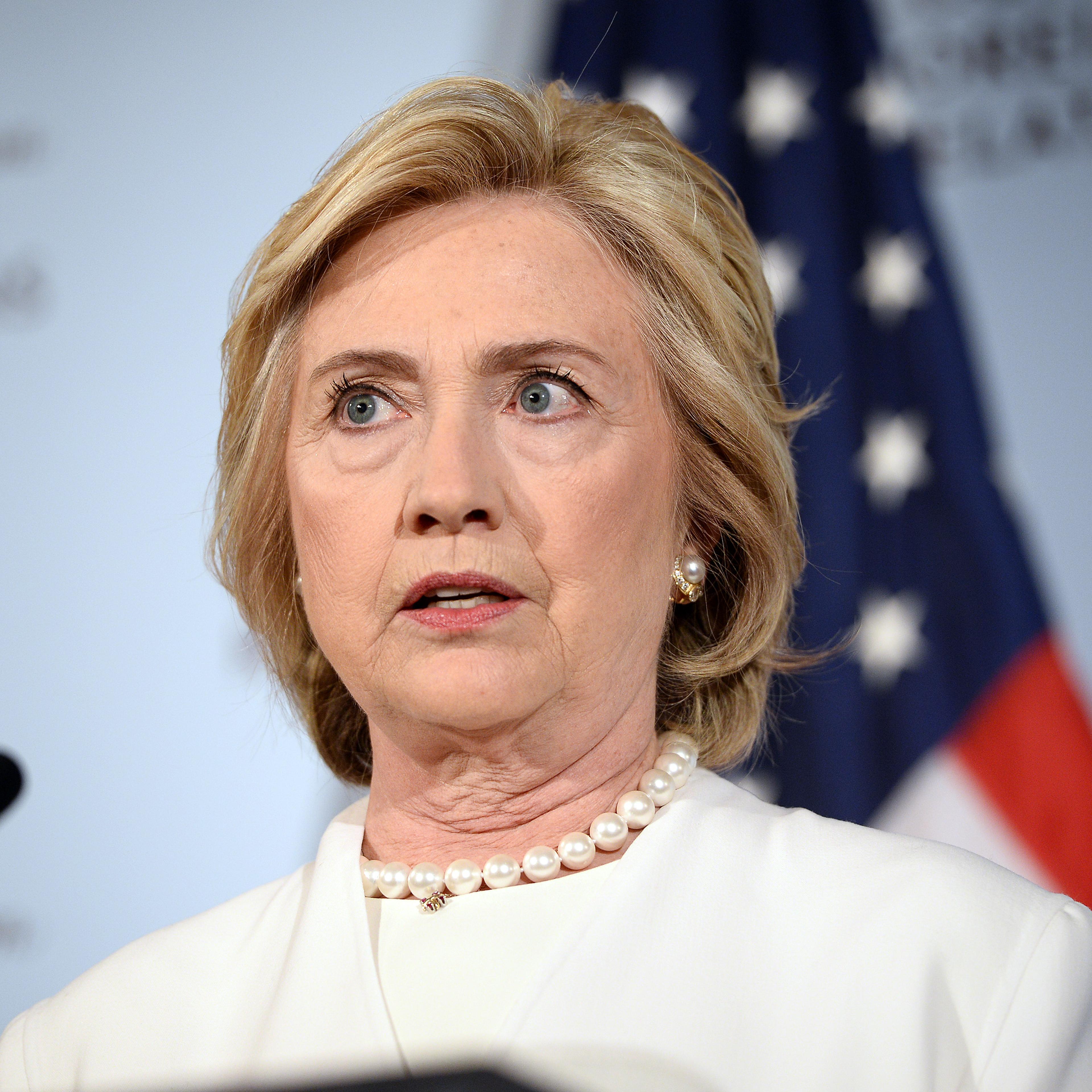 NY: Hillary Clinton Holds Press Conference On National Security In NYC