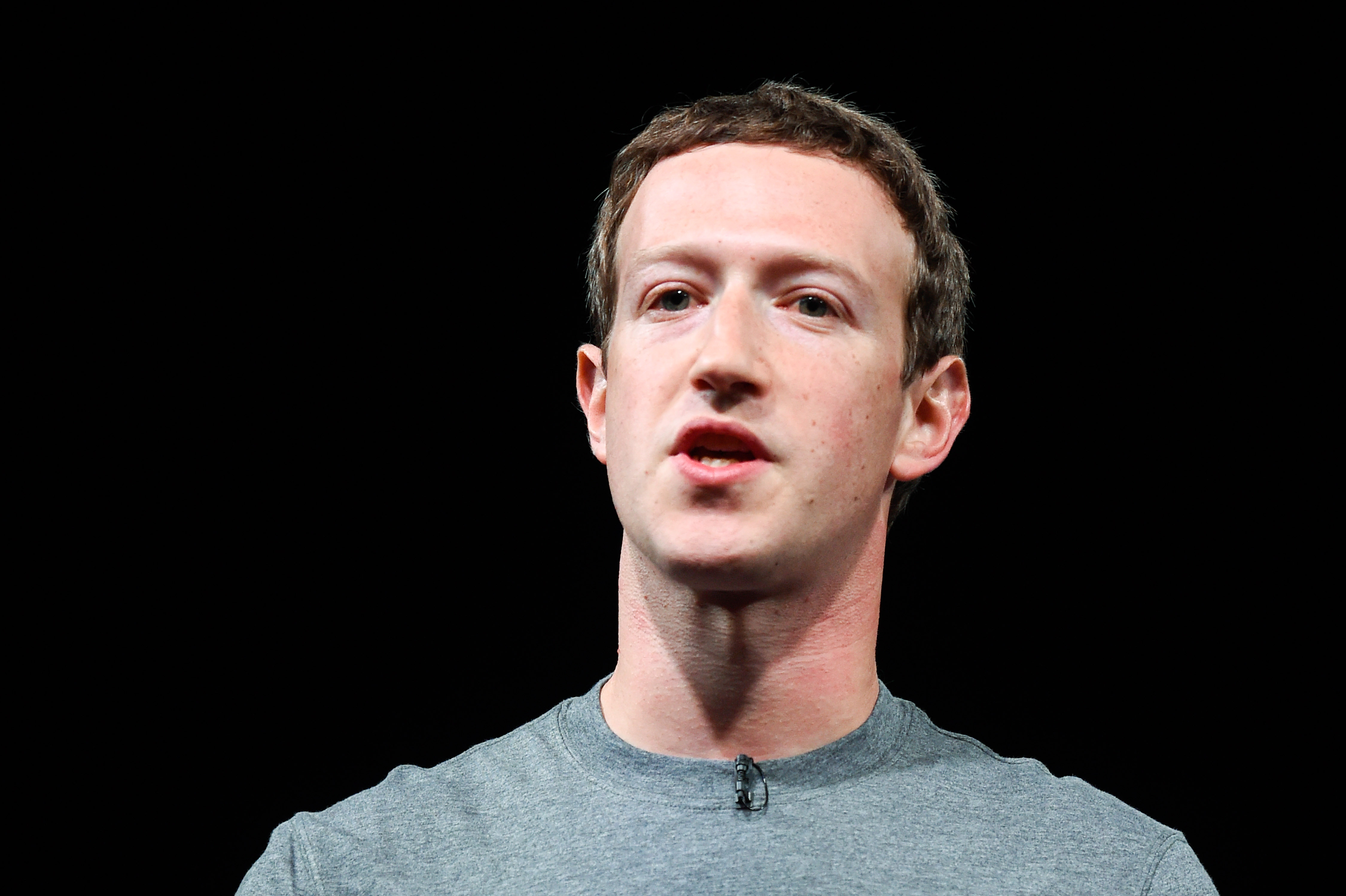 Founder and CEO of Facebook Mark Zuckerberg giving a speech in Barcelona, Spain, Feb. 21, 2016.