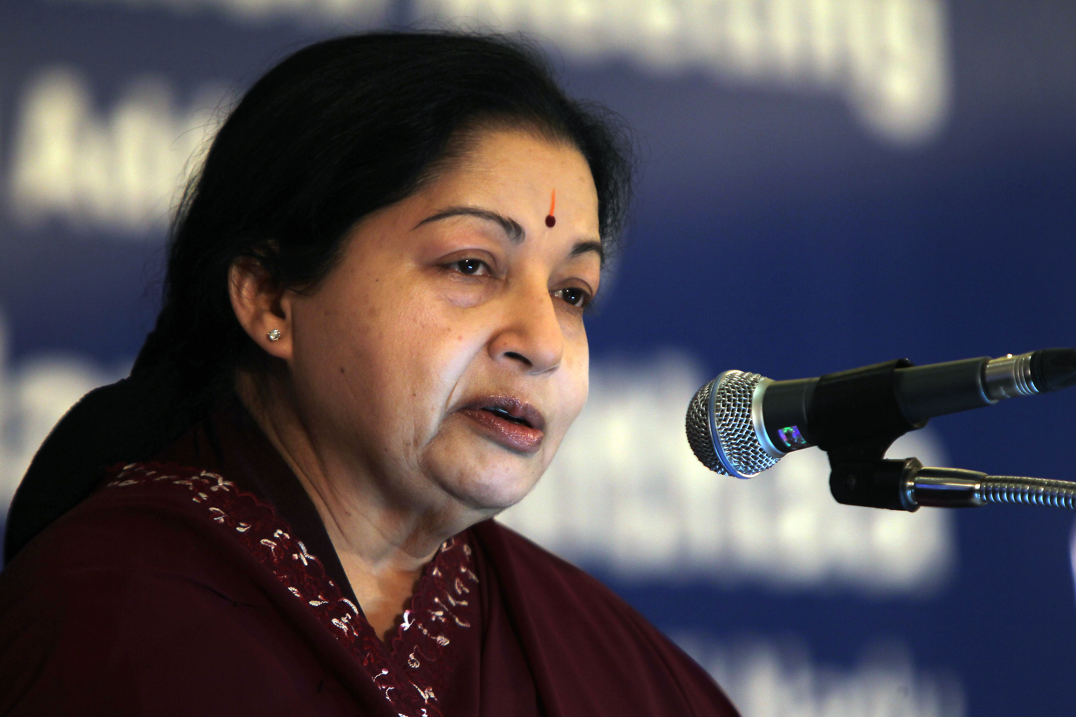 Tamil Nadu Chief minister J Jayalalithaa at the Confederation of Indian Industry (CII) National Council Meeting on July 5, 2011 in Chennai, India. AIADMK Supremo J Jayalalithaa suffered a cardiac arrest late on December 4, 2016.