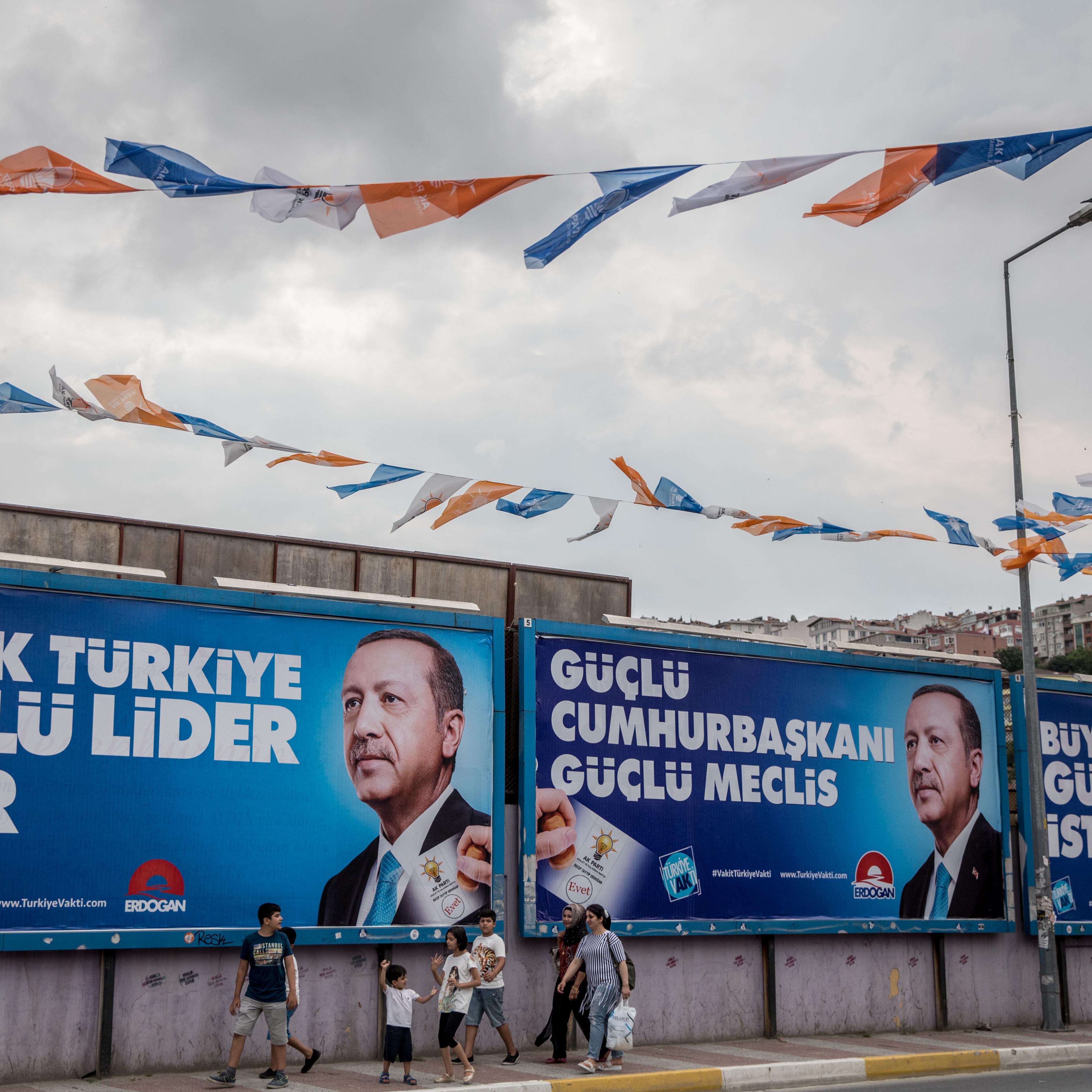President Erdogan Campaigns In Istanbul Ahead Of Election