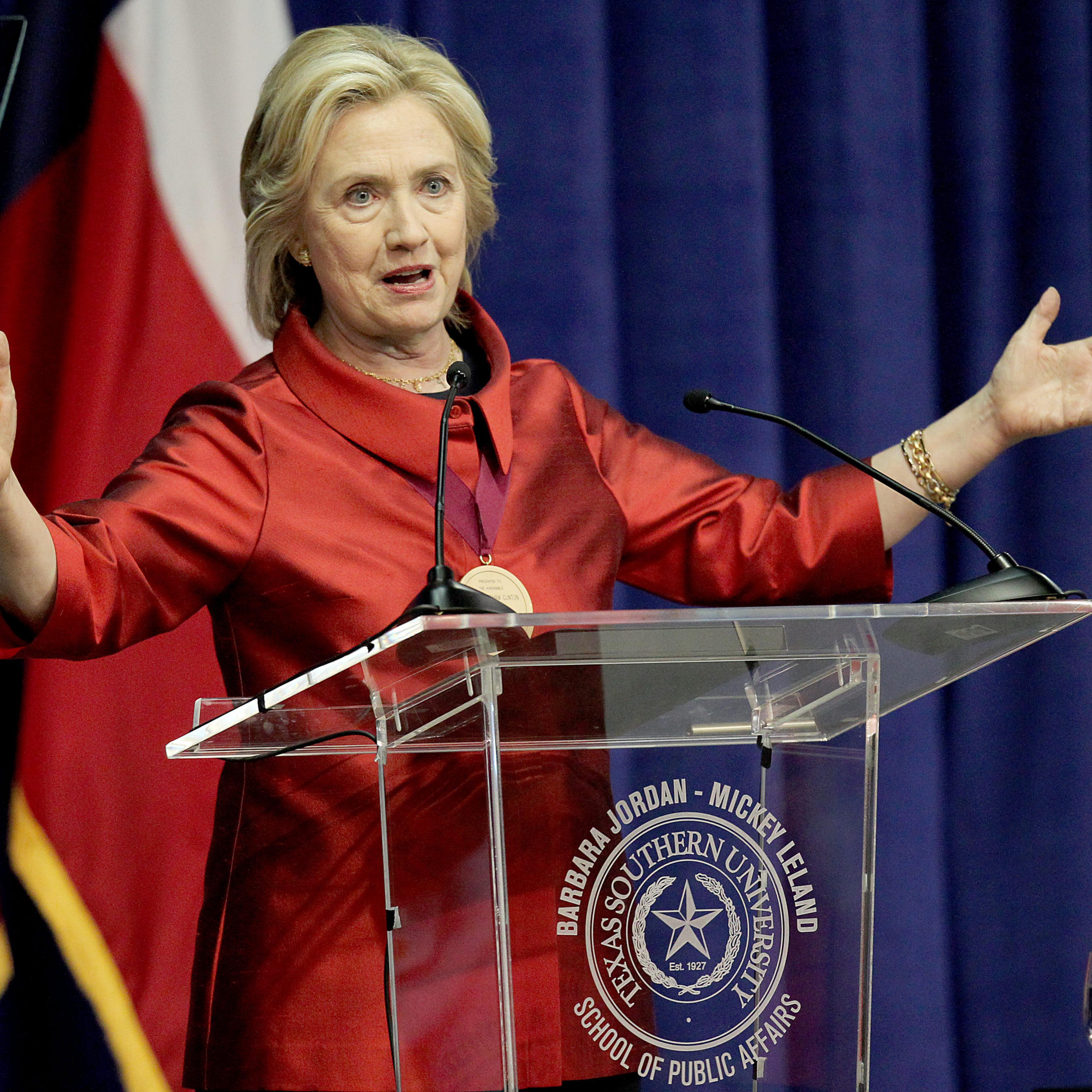 Hillary Clinton Attends The Barbara Jordan Inaugural Gold Medallion Leadership Award Ceremony