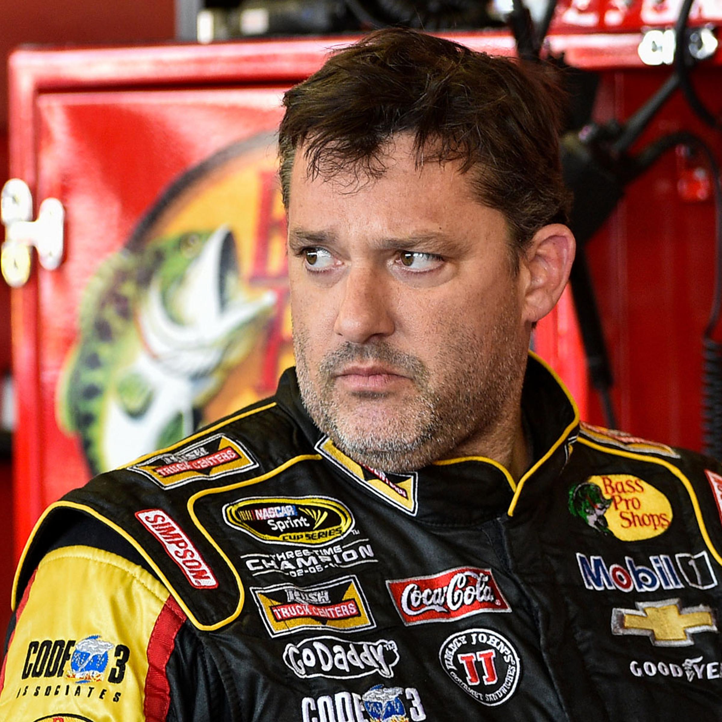 Tony Stewart Crash Auto Racing