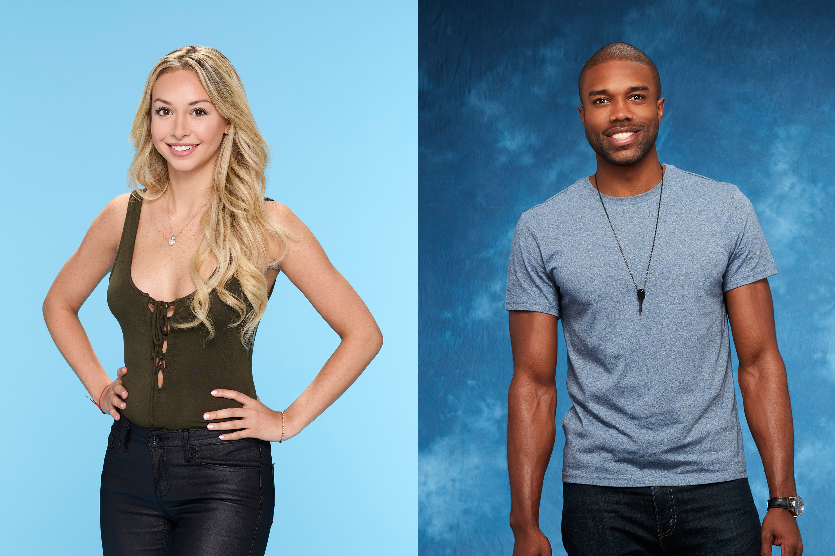 'Bachelor in Paradise' cast members Corinne Olympios (left) and DeMario Jackson.