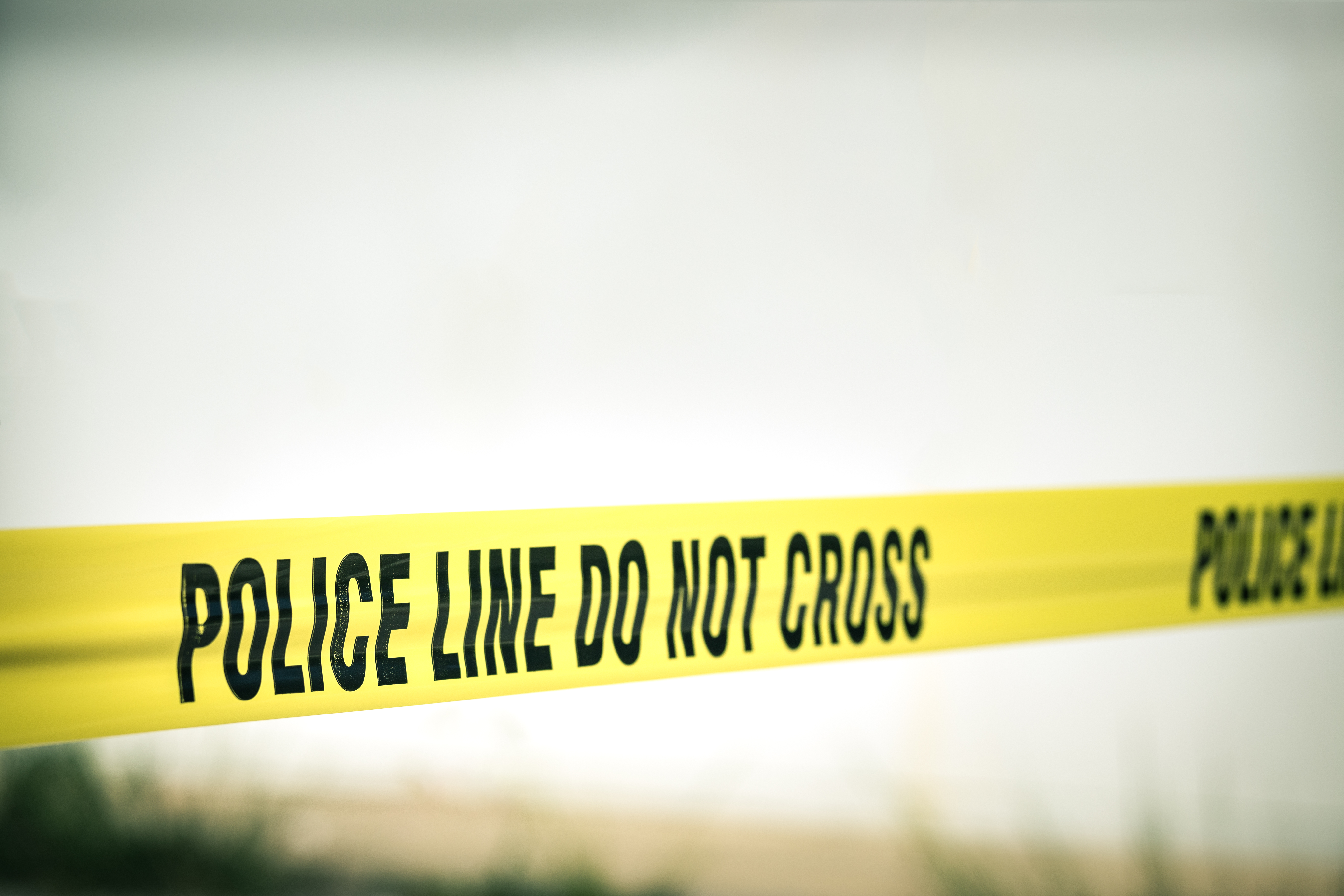 police line do not cross protect crime scene