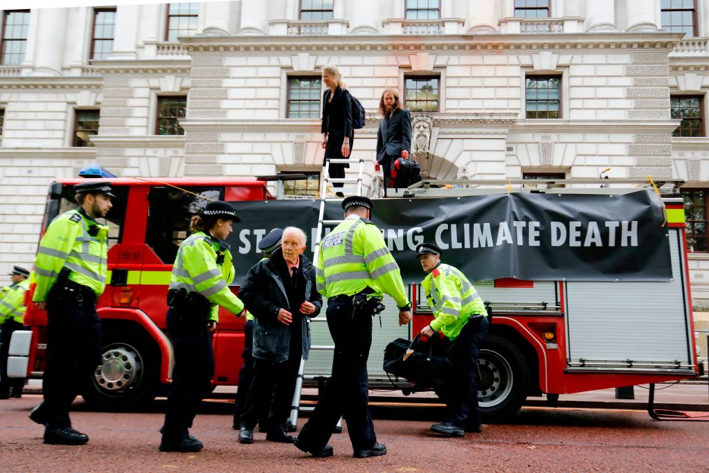 Climate Activist arrested in London today