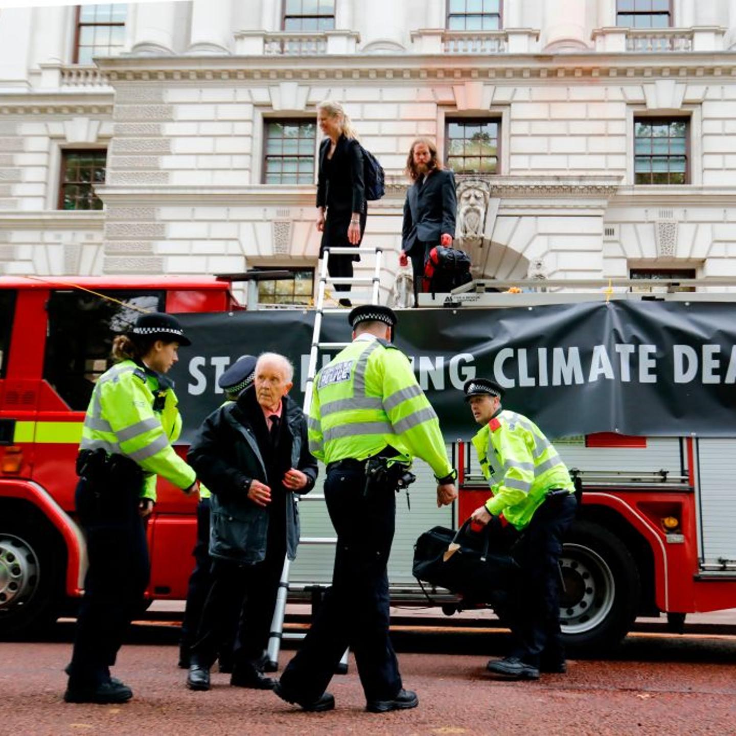 Climate Activist arrested in London today