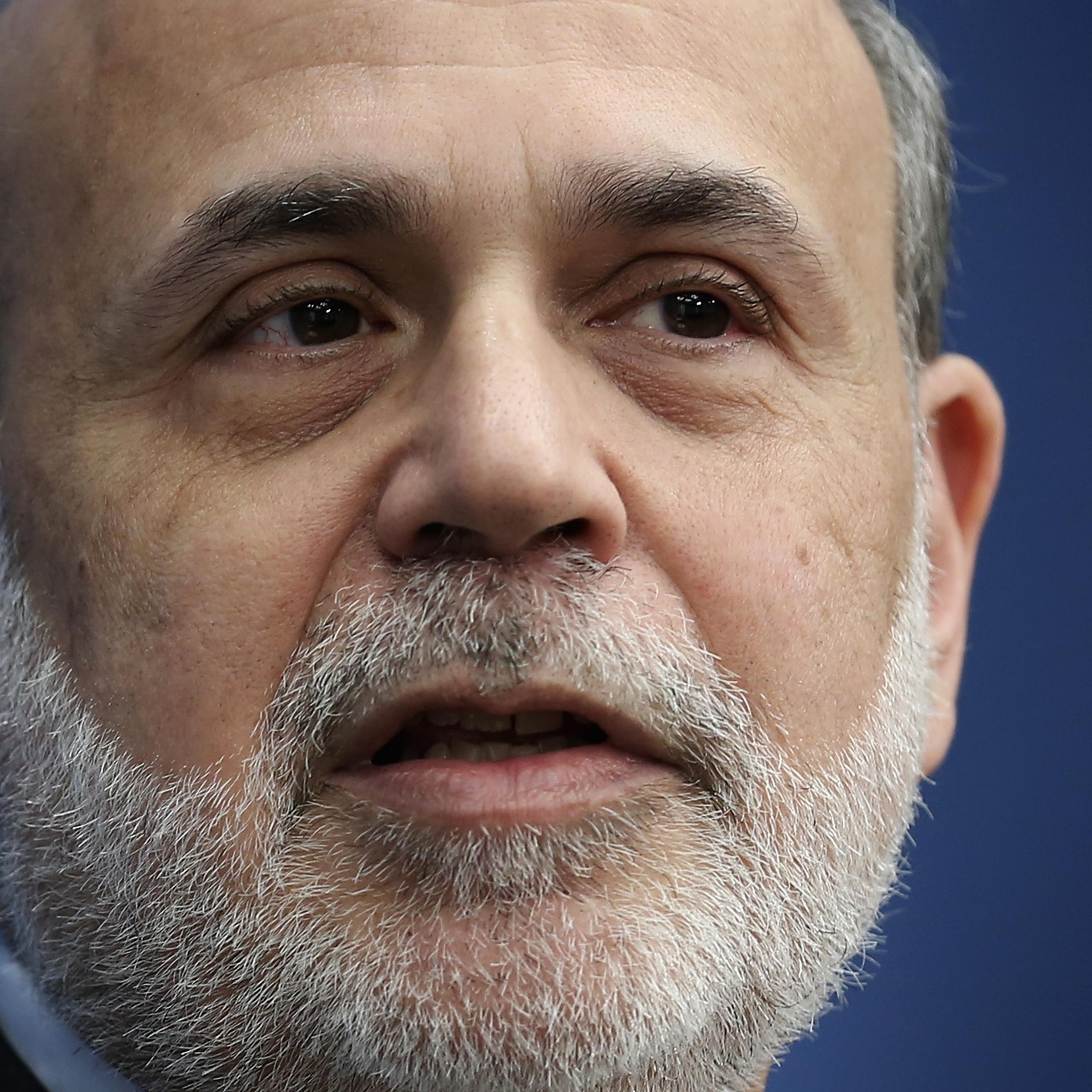 Ben Bernanke Gives Speech At Brookings Institution In Washington
