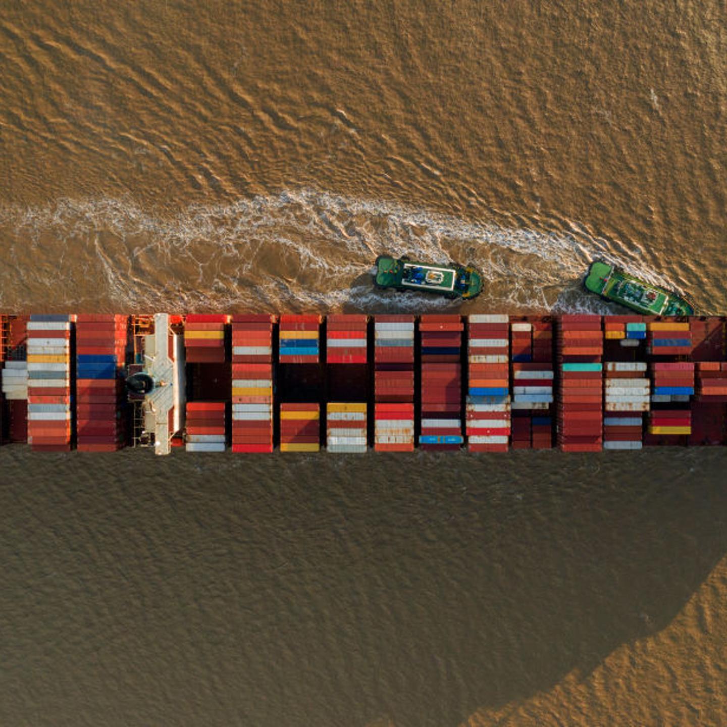 Yangshan Deepwater Port In Shanghai