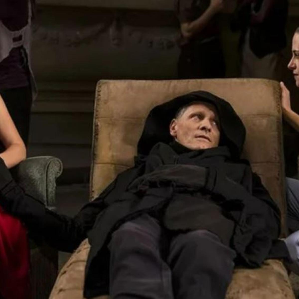 Léa Seydoux, Viggo Mortensen, and Kristen Stewart in David Cronenberg's 'Crimes of the Future.'