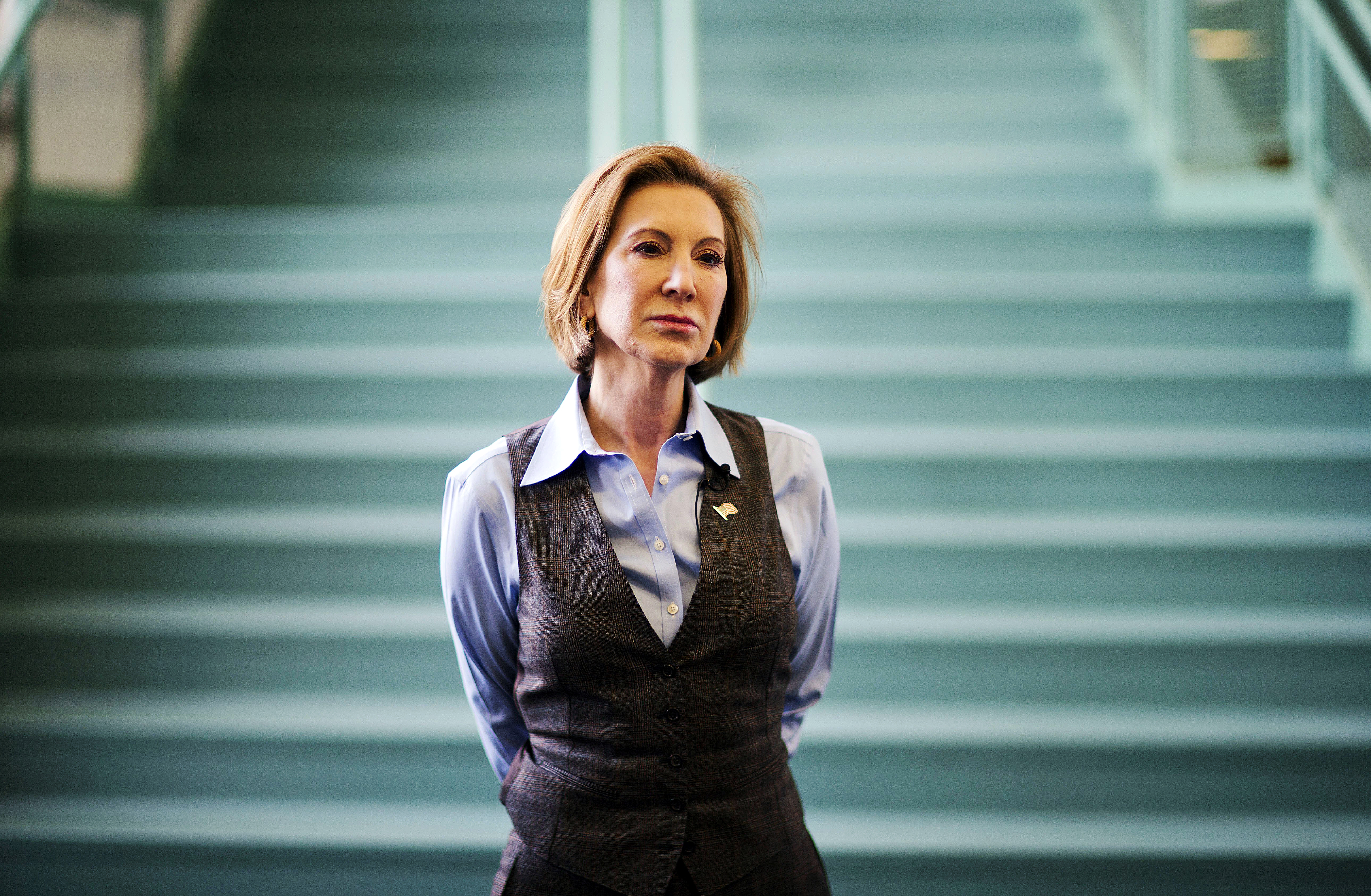 Republican presidential candidate Carly Fiorina on Feb. 6, 2016, in Goffstown, N.H.