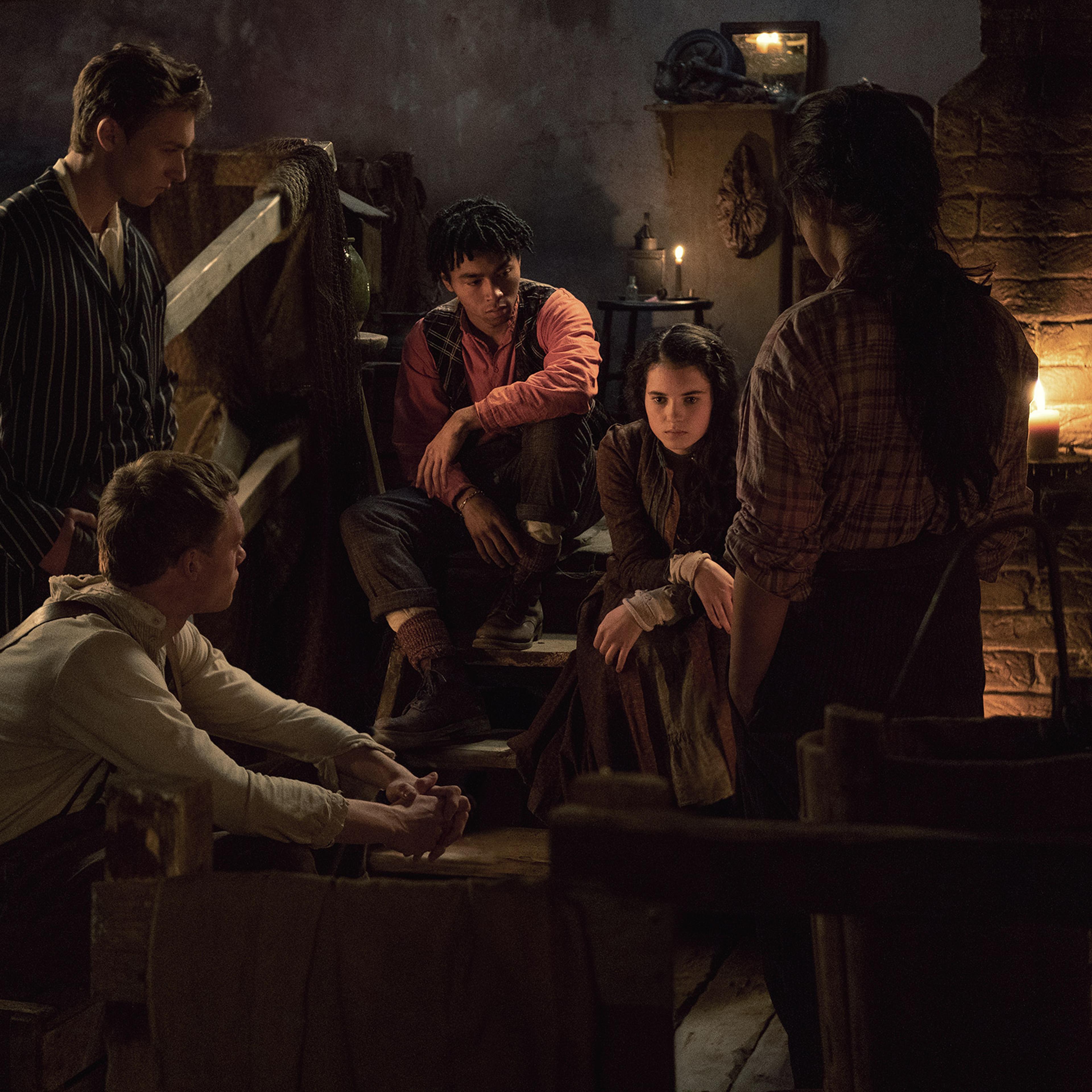 Sherlock Jr.: Bea (Graham), Jessie (Shaw) and their bevy of admirers solve monstrous murders