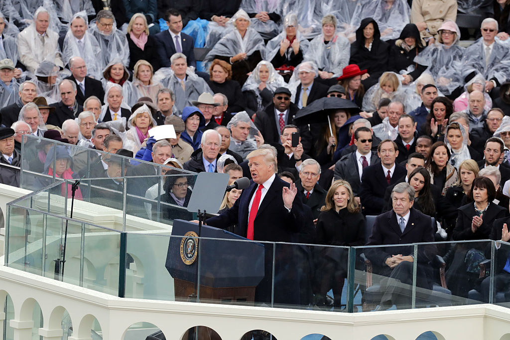 President Donald Trump at the U.S. Capitol on Jan. 20, 2017 in Washington, DC.