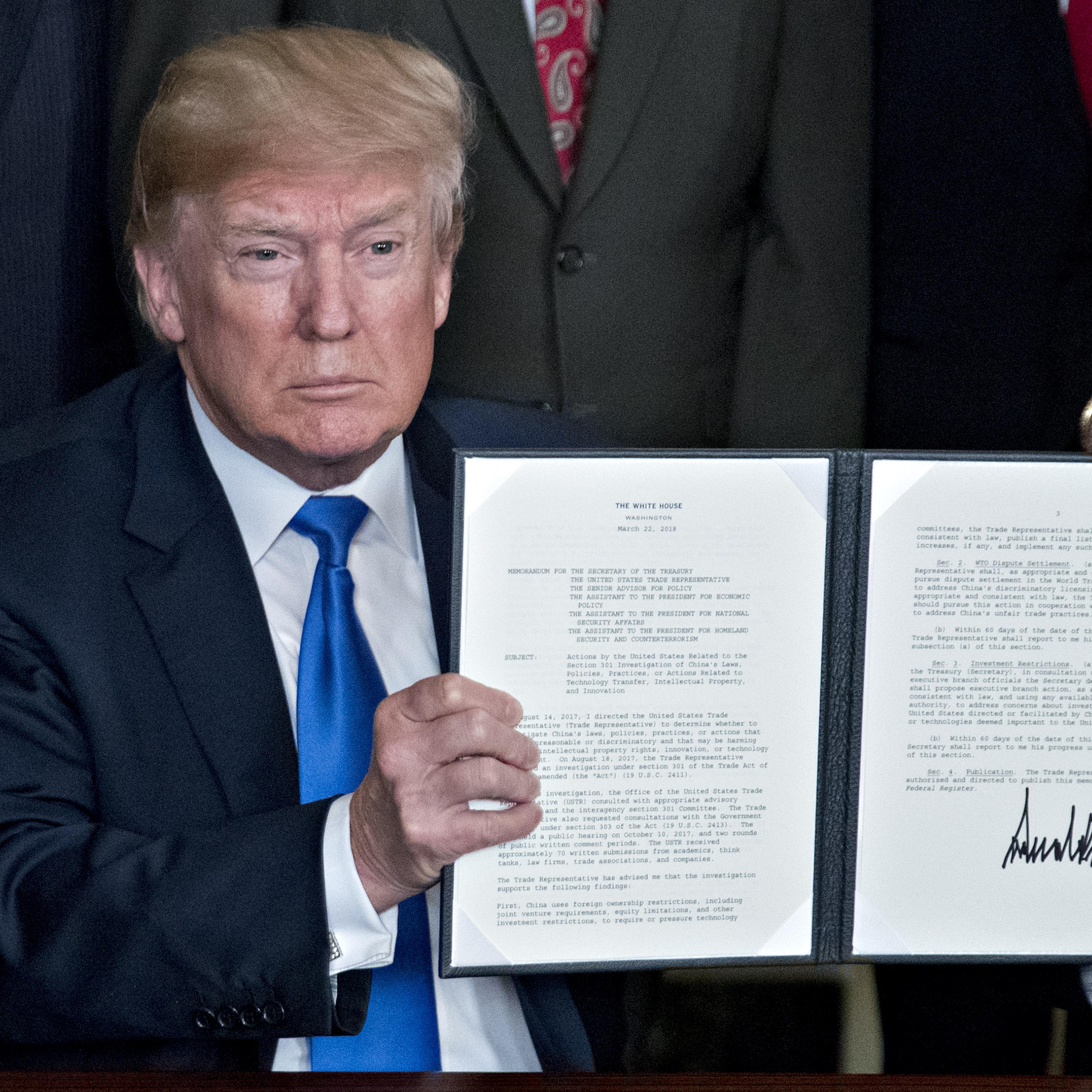 President Trump Signs Presidential Memorandum Targeting China's Economic Aggression