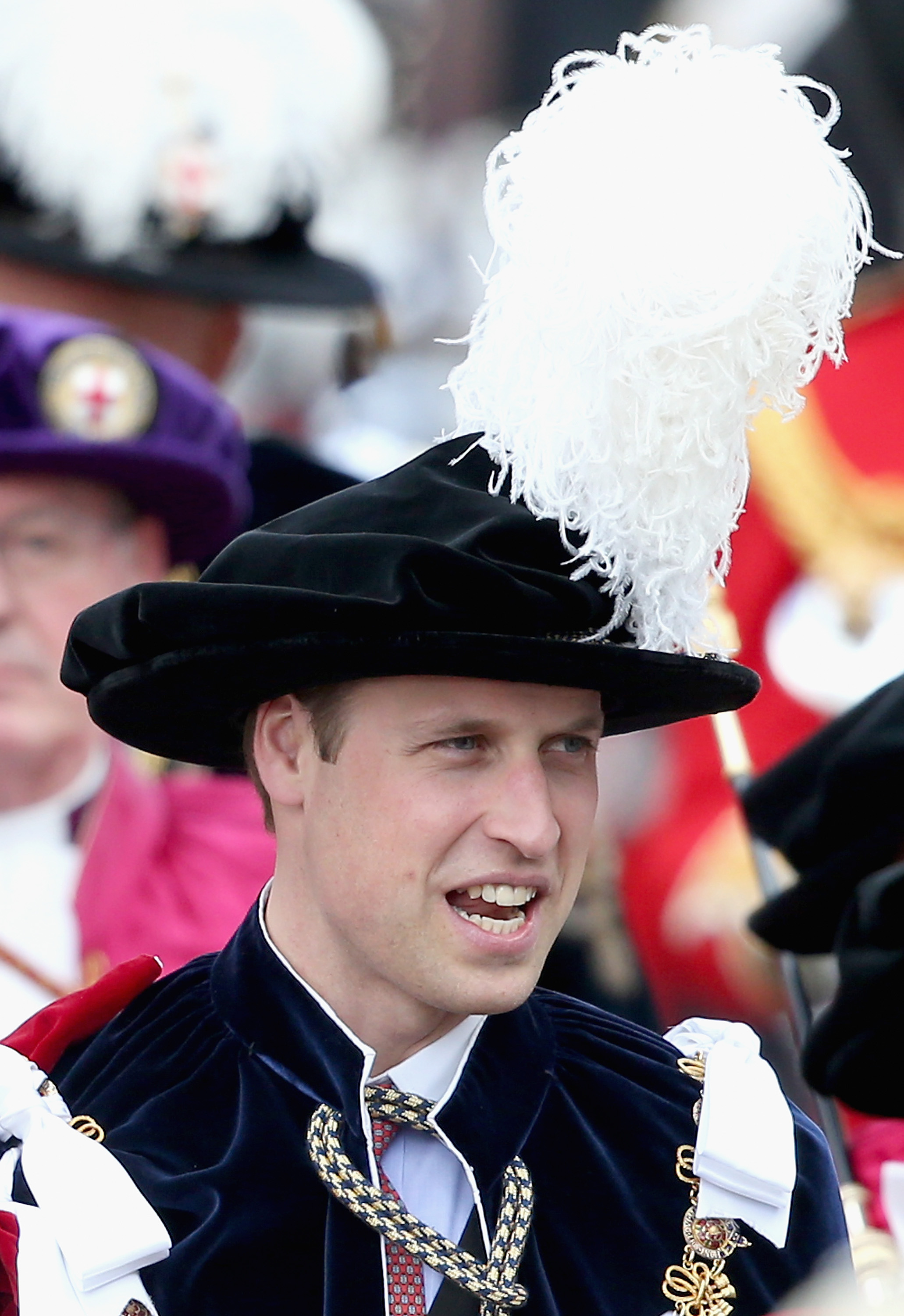 WINDSOR, ENGLAND - JUNE 15:  Prince William, Duke of Cambridge attends the Order of the Garter Service at St George's Chapel at Windsor Castle on June 15, 2015 in Windsor, England. The Order of the Garter is the most senior and the oldest British Order o