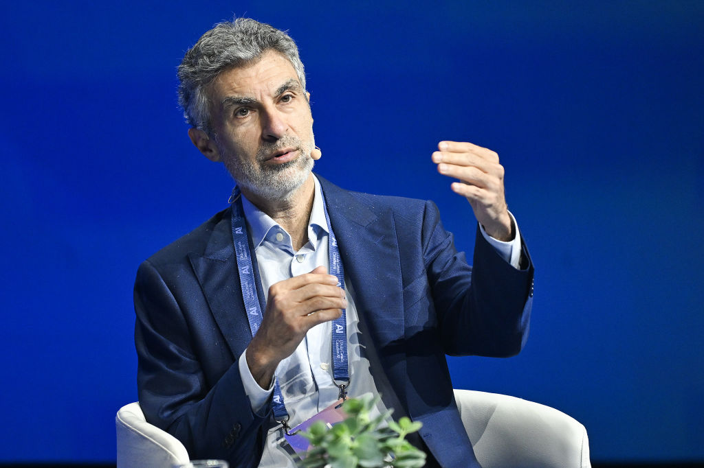 Yoshua Bengio, founder and scientific director of Mila at the Quebec AI Institute, during the All In event in Montreal, Quebec, Canada, on Sept. 27, 2023.