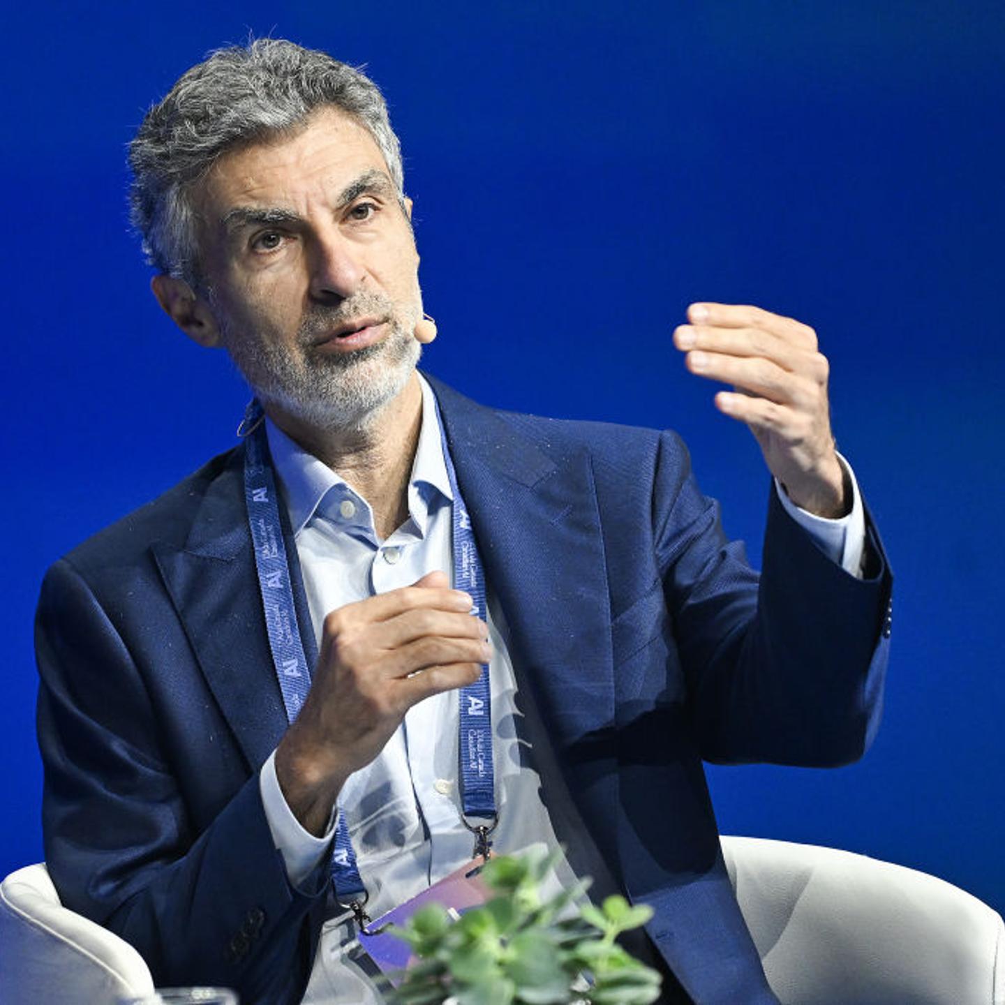 Yoshua Bengio, founder and scientific director of Mila at the Quebec AI Institute, during the All In event in Montreal, Quebec, Canada, on Sept. 27, 2023.