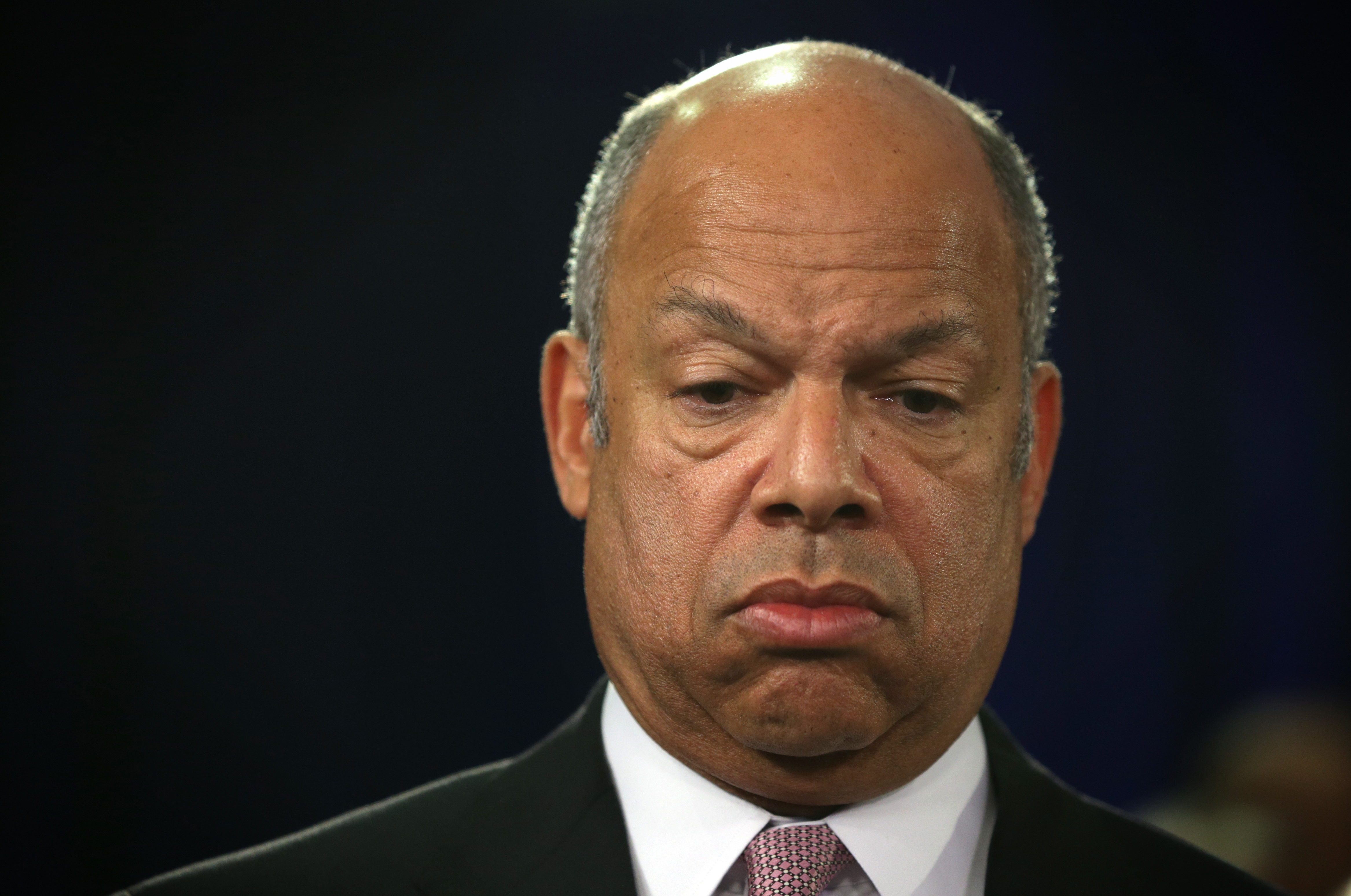 Jeh Johnson Holds News Conference On DHS Appropriations Bill