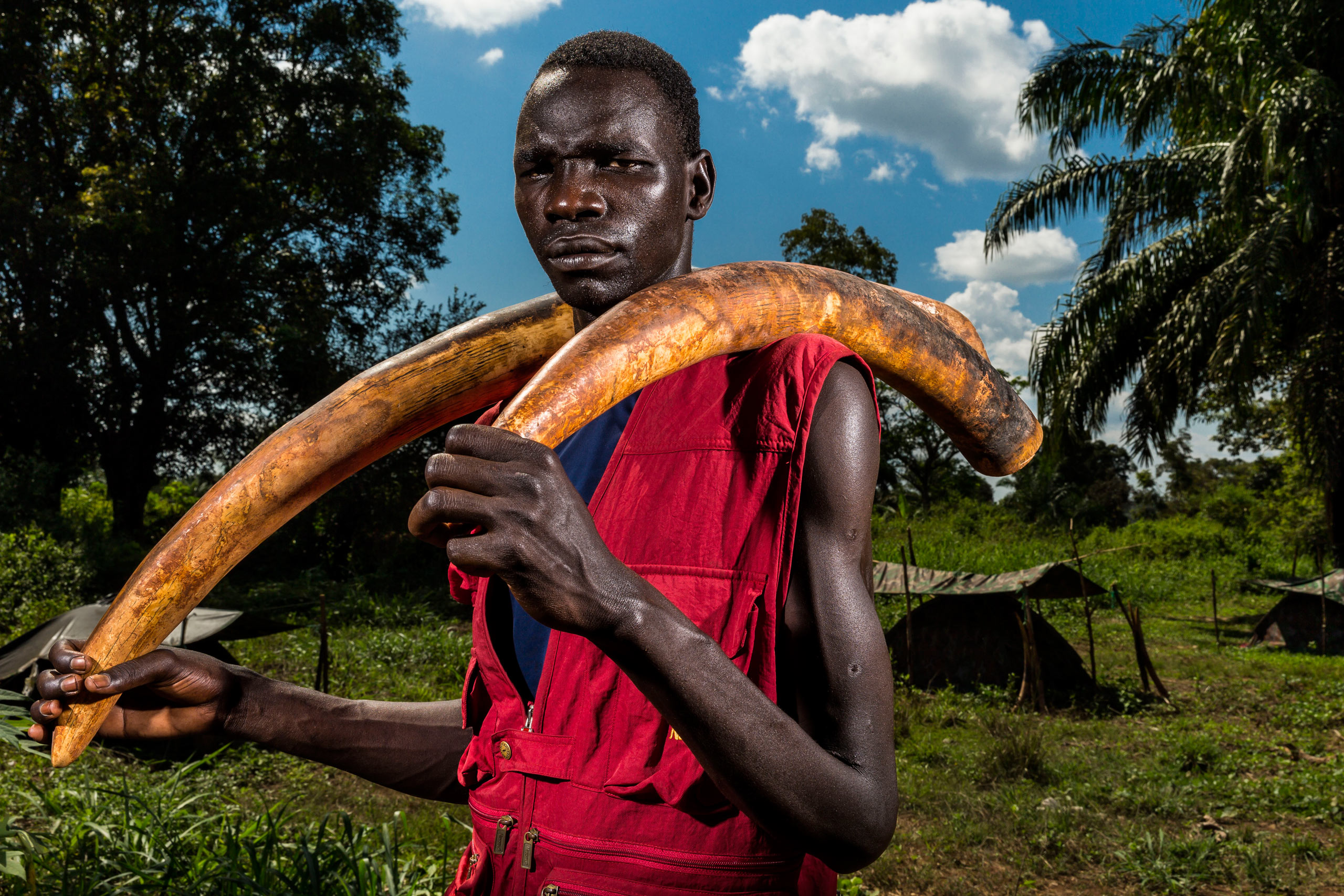 NZARA, SOUTH SUDAN: Michael Oryem, 29, is a recently defected Lord's Resistance Army fighter who's L.R.A group was involved in the poaching of Ivory in Garamba National Park in the Democratic Republic of Congo. Garamba is a former base of operations for 