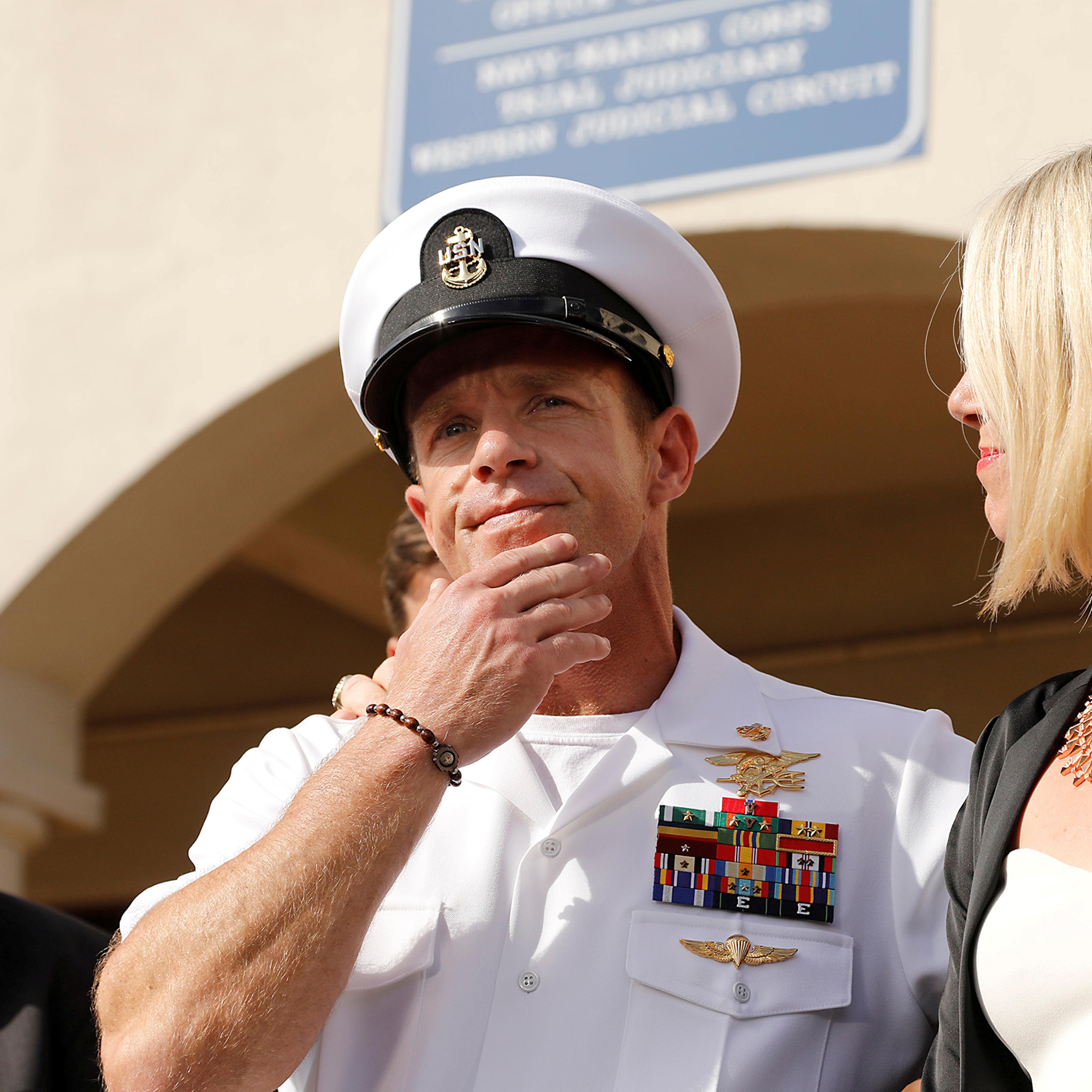 FILE PHOTO: Navy SEAL acquitted of major charges