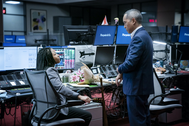 Myha'la Herrold and Ken Leung in 'Industry'