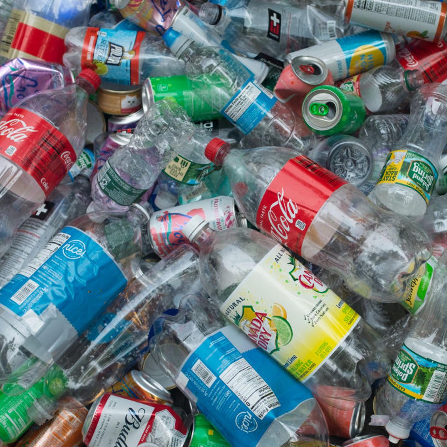 Plastic Bottles And Cans