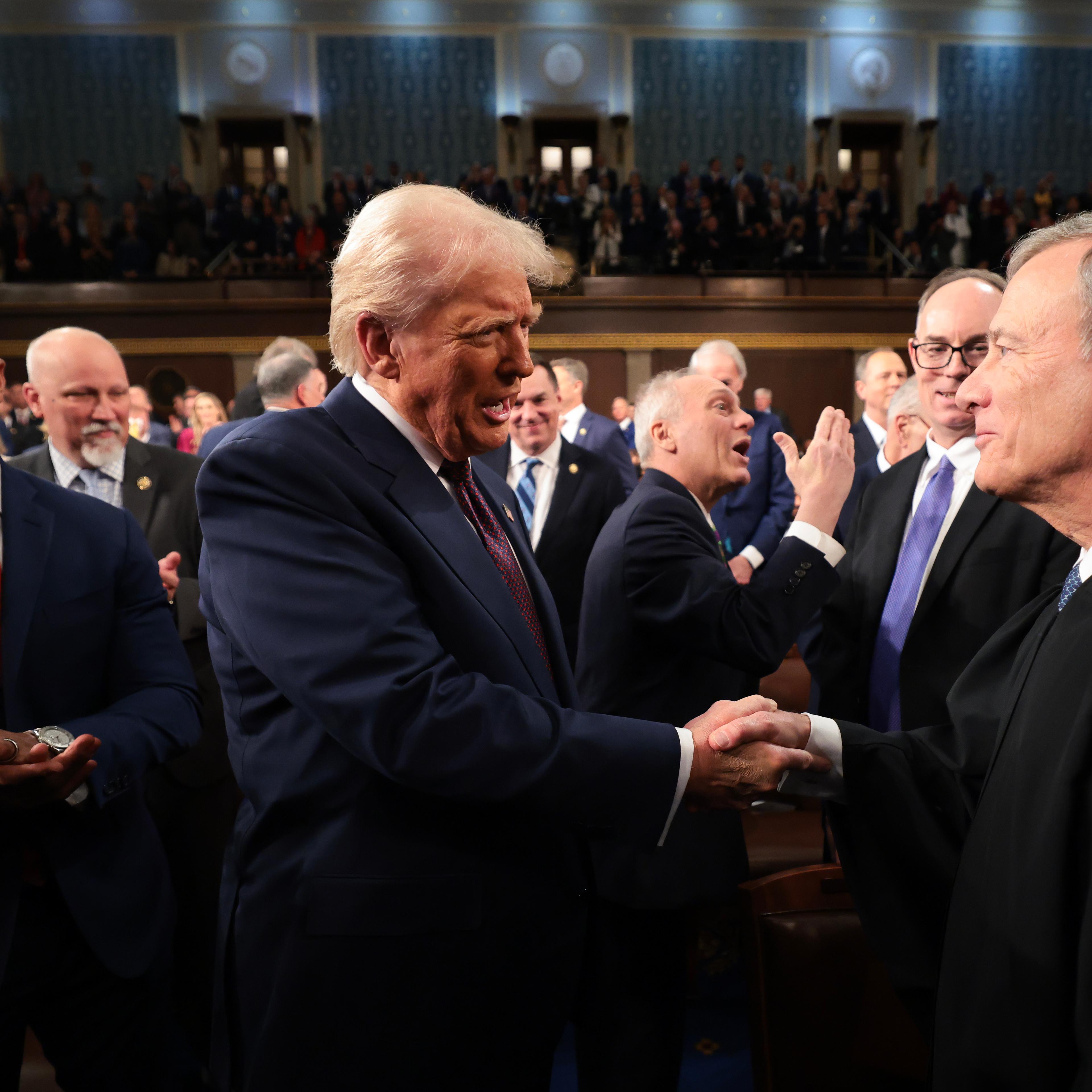 Donald Trump Delivers Joint Address To Congress