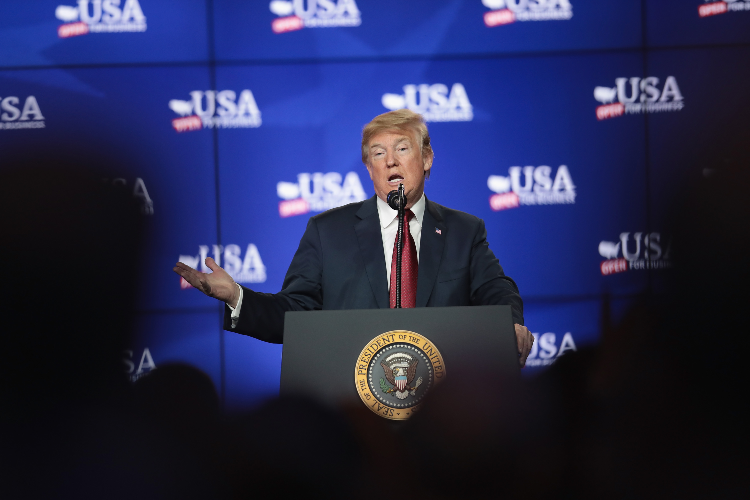 President Trump Attends Groundbreaking Of Foxconn Factory In Wisconsin