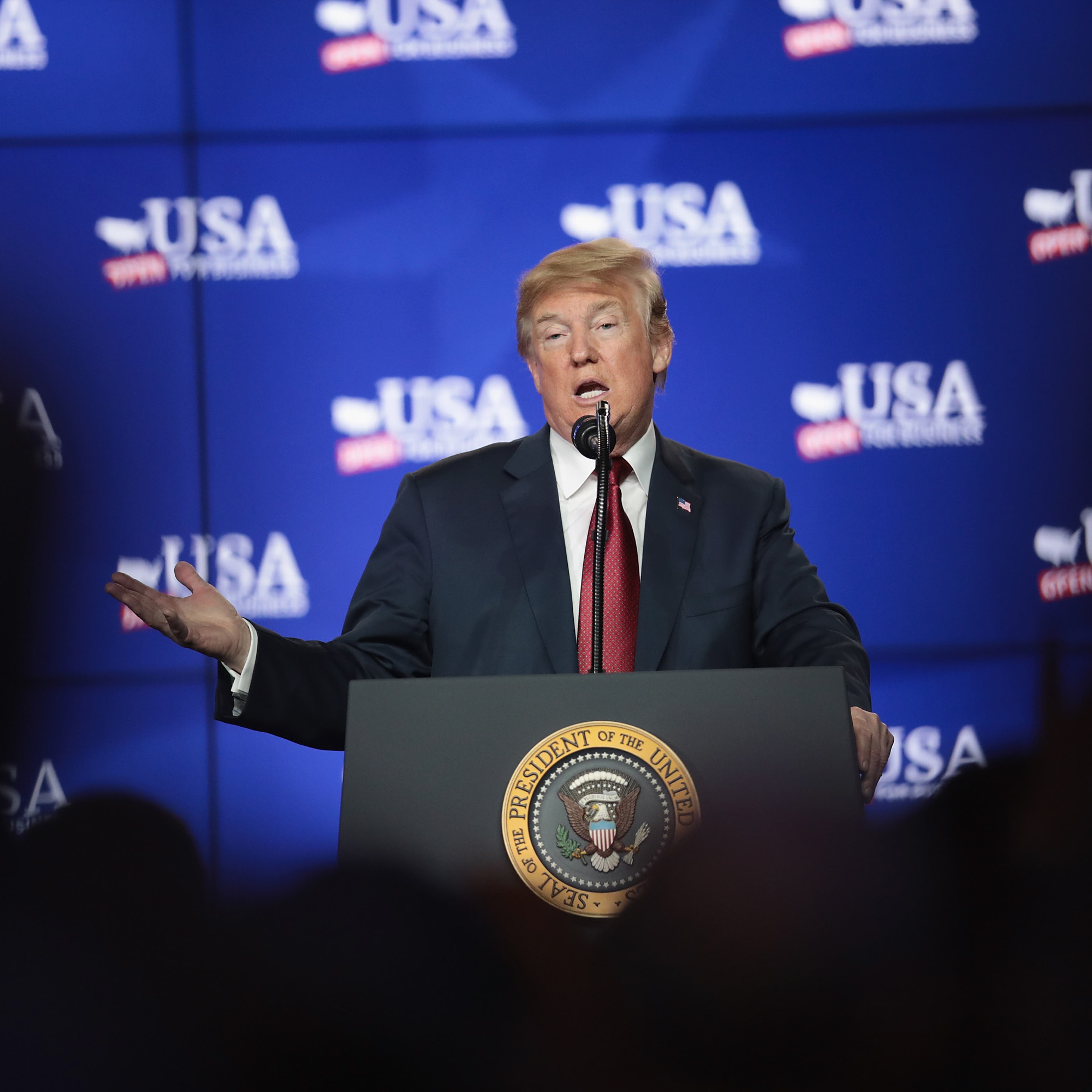 President Trump Attends Groundbreaking Of Foxconn Factory In Wisconsin