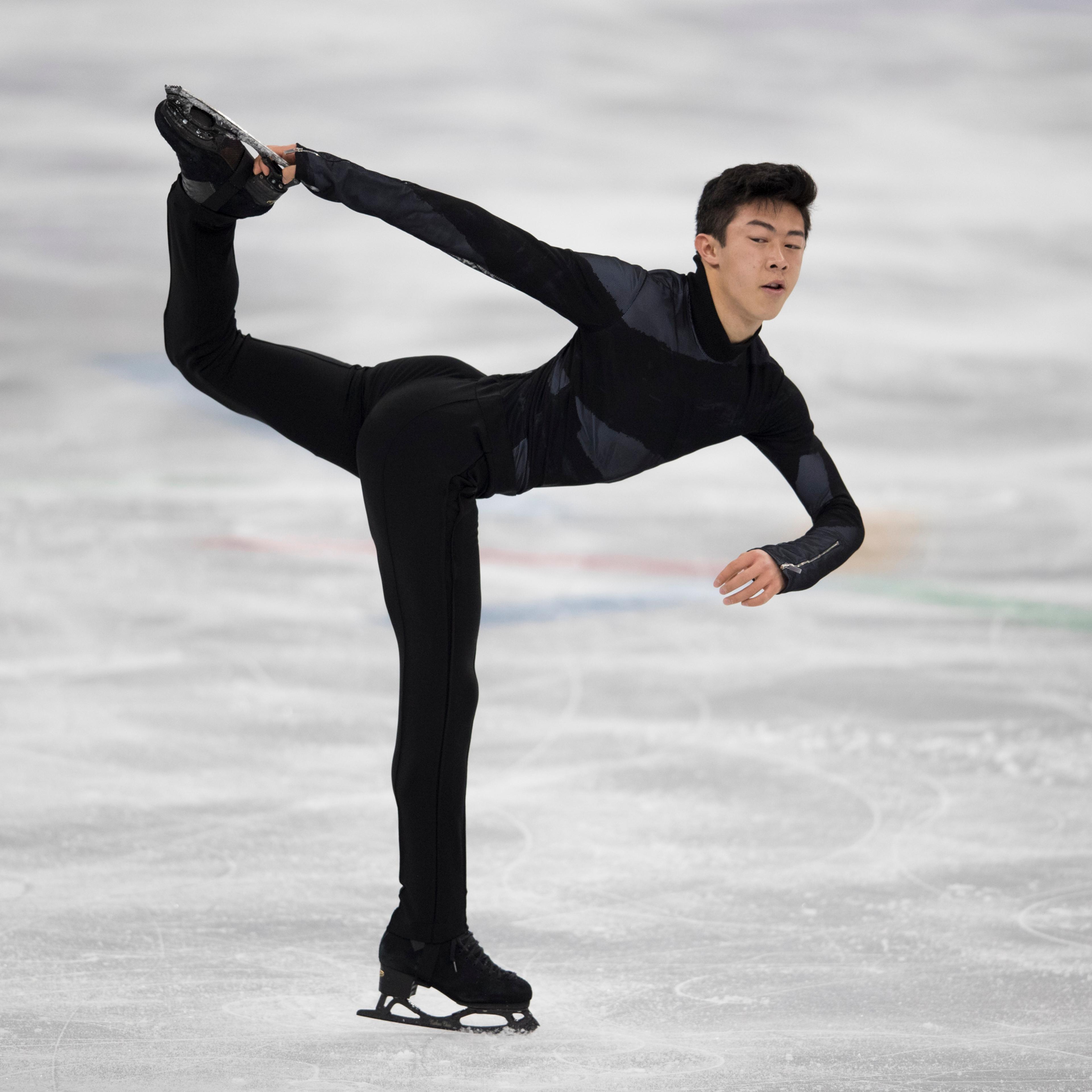 Nathan Chen of the United States competes in the Figure Skating Team Event Men's Single Skating Short Program during the PyeongChang 2018 Winter Olympic Games on Feb. 9, 2018 in Gangneung, South Korea.
