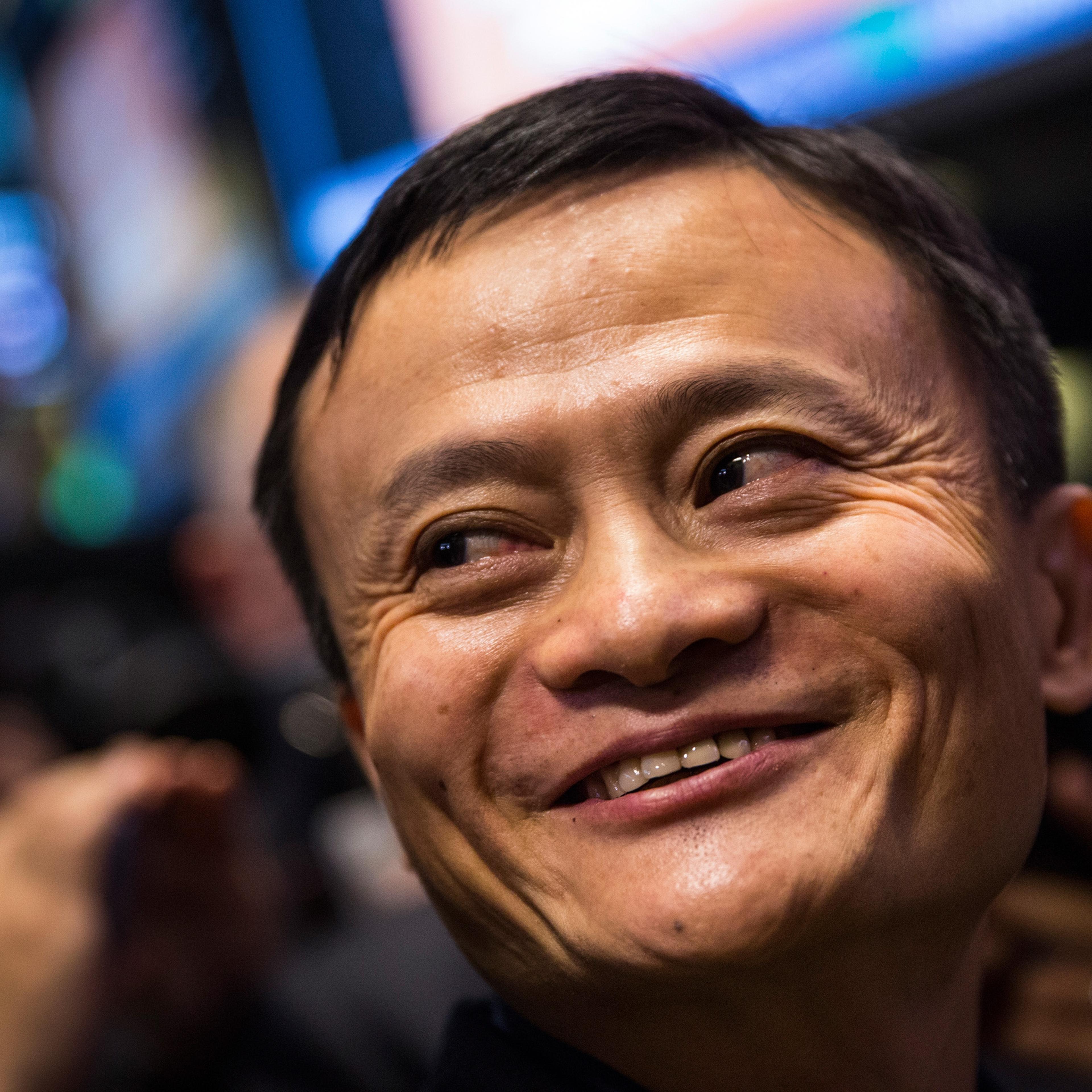 China-Based Internet Company Alibaba Debuts On New York Stock Exchange