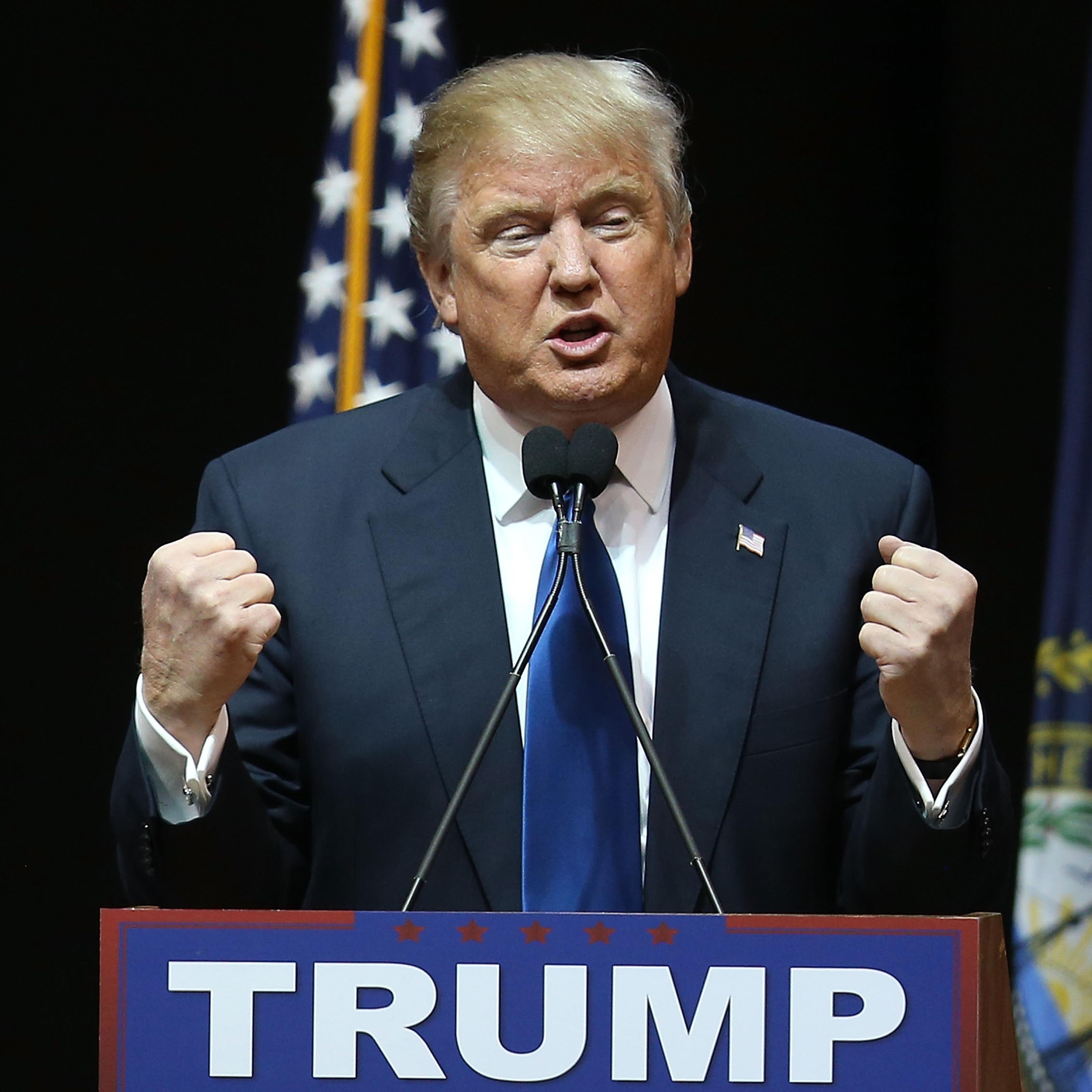 Donald Trump Campaigns Across New Hampshire Ahead Of Primary Day