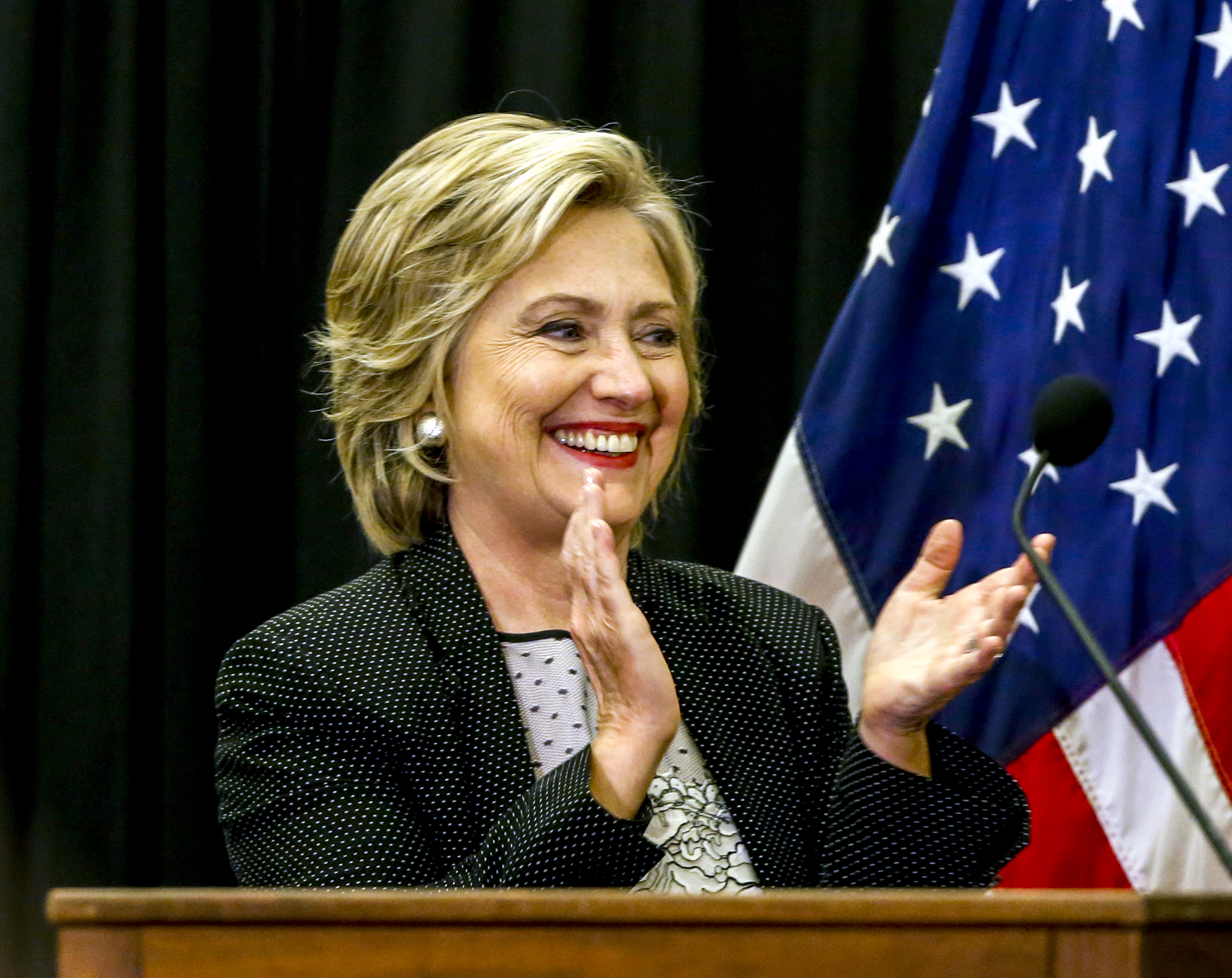 Hillary Clinton campaigns in Milwaukee